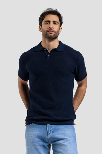 Knitted Polo Shirt