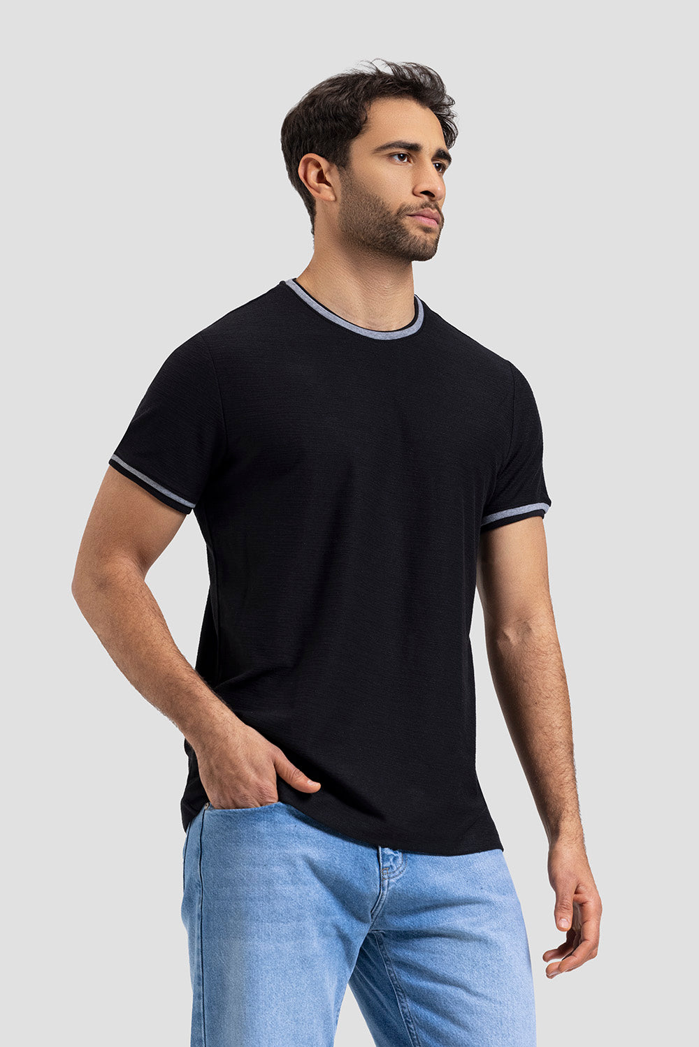 Crew Neck Knitted T-shirt