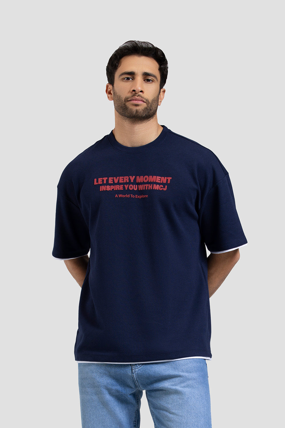 crew neck over size t-shirt