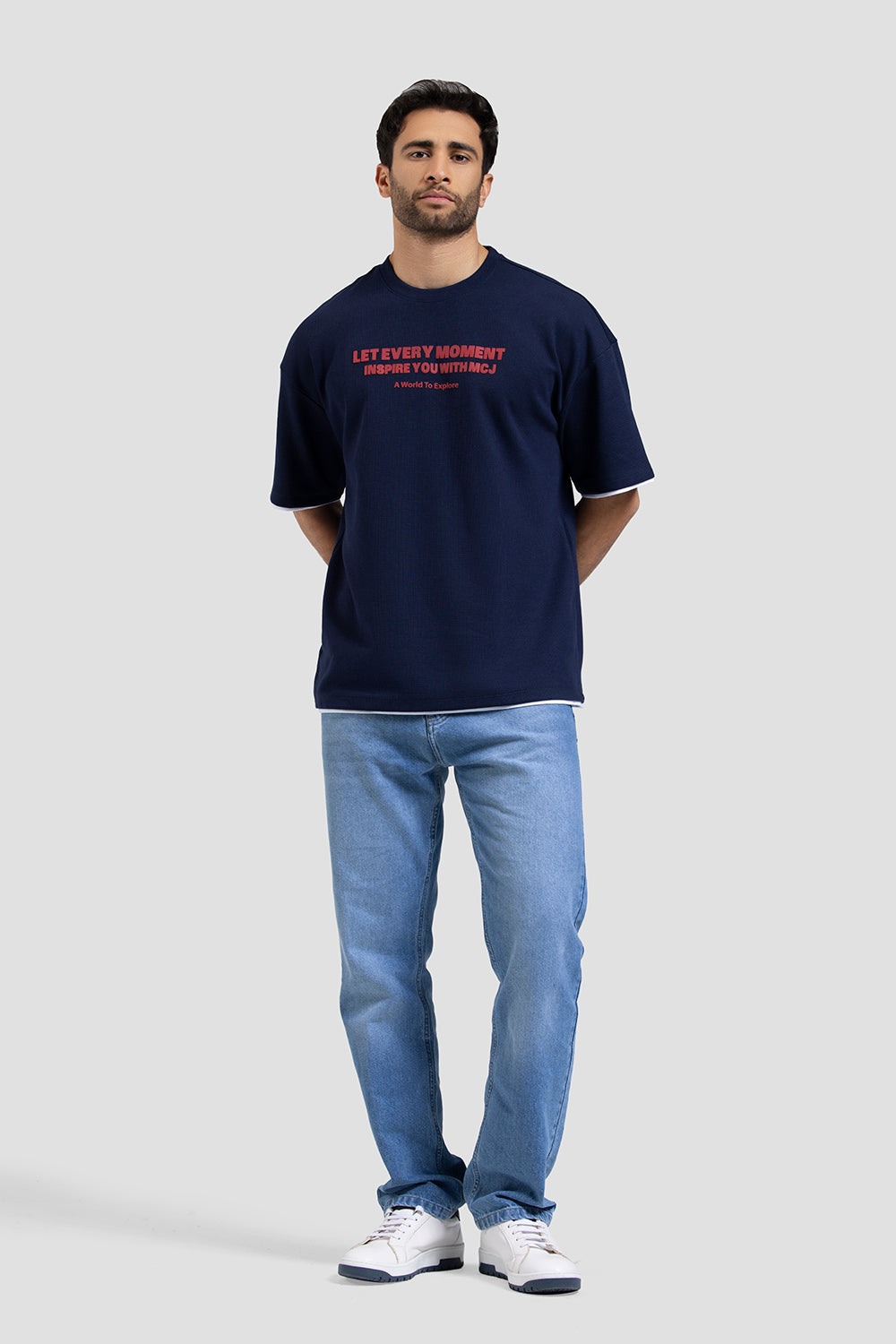 crew neck over size t-shirt