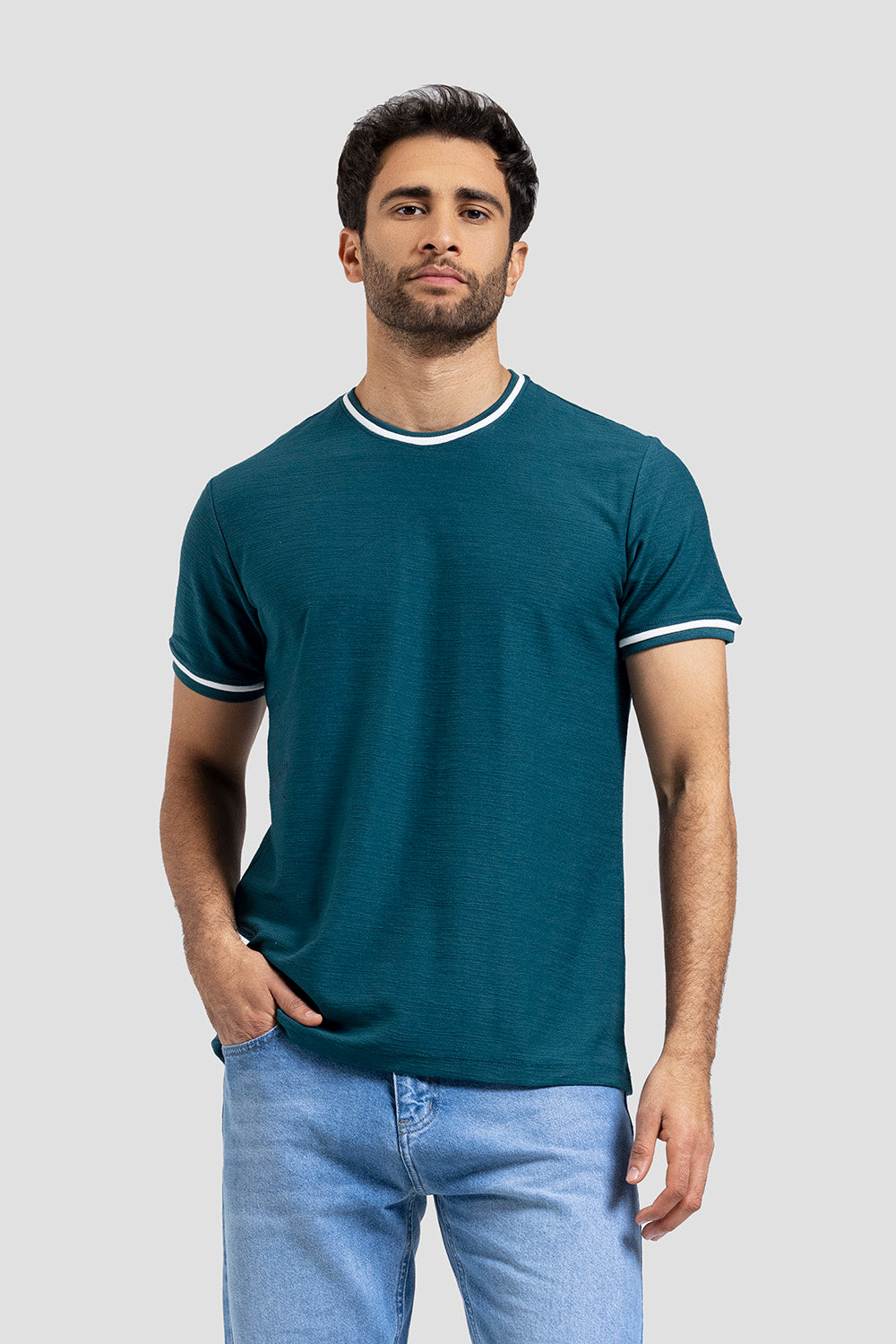 Crew Neck Knitted T-shirt