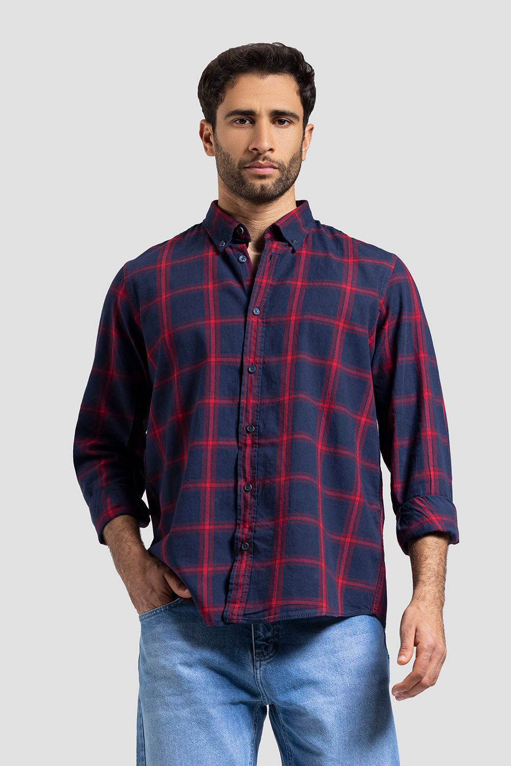 Slim Fit Checked Shirt