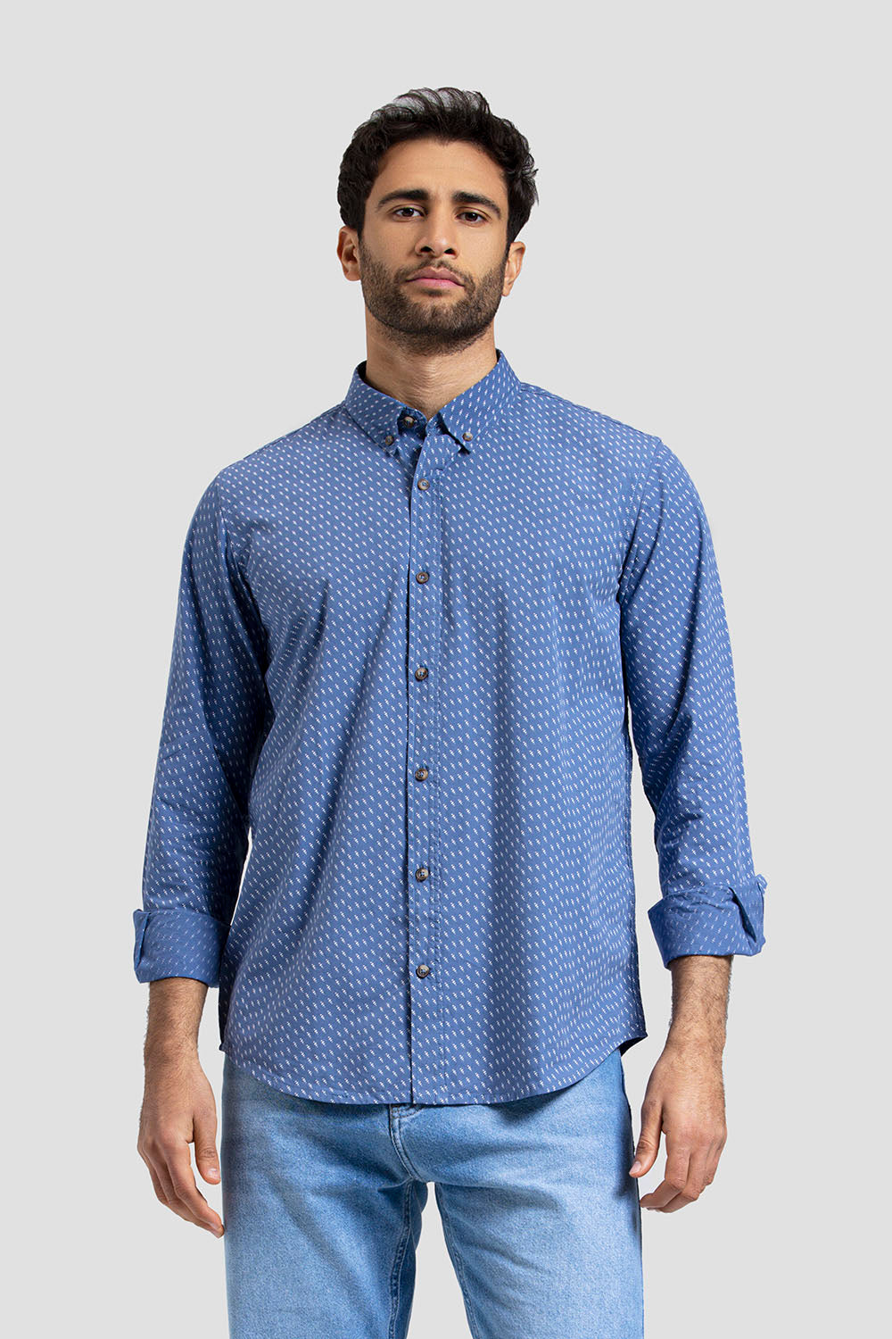 slim fit printed shirt