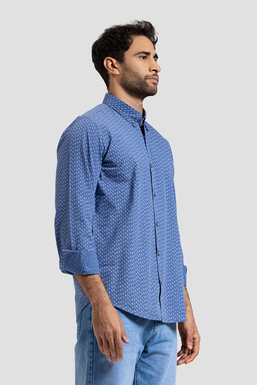 slim fit printed shirt