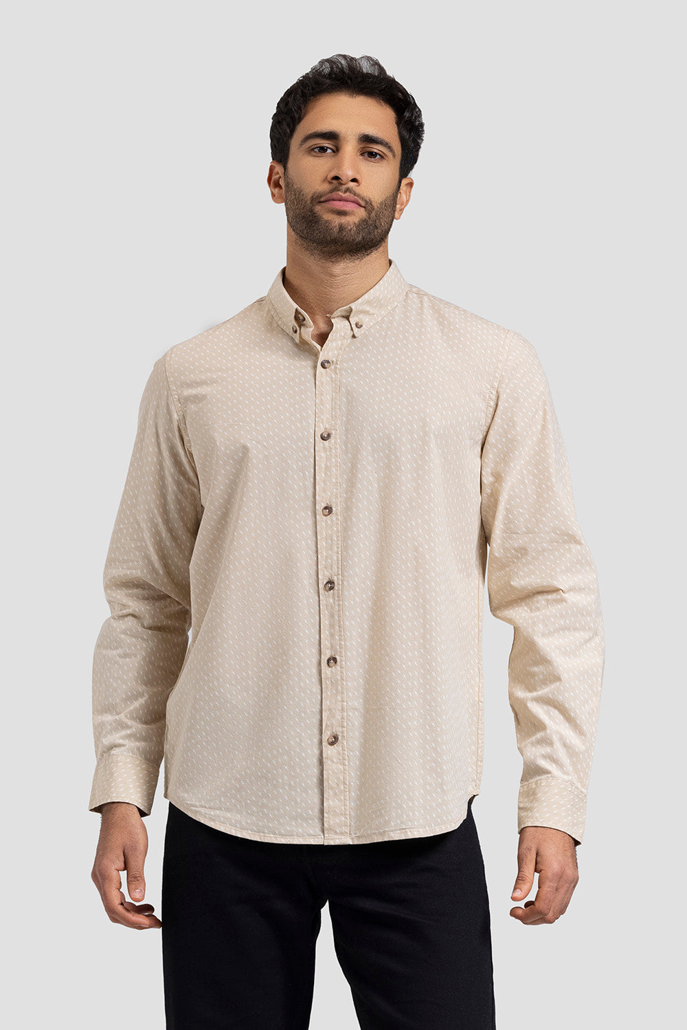 slim fit printed shirt