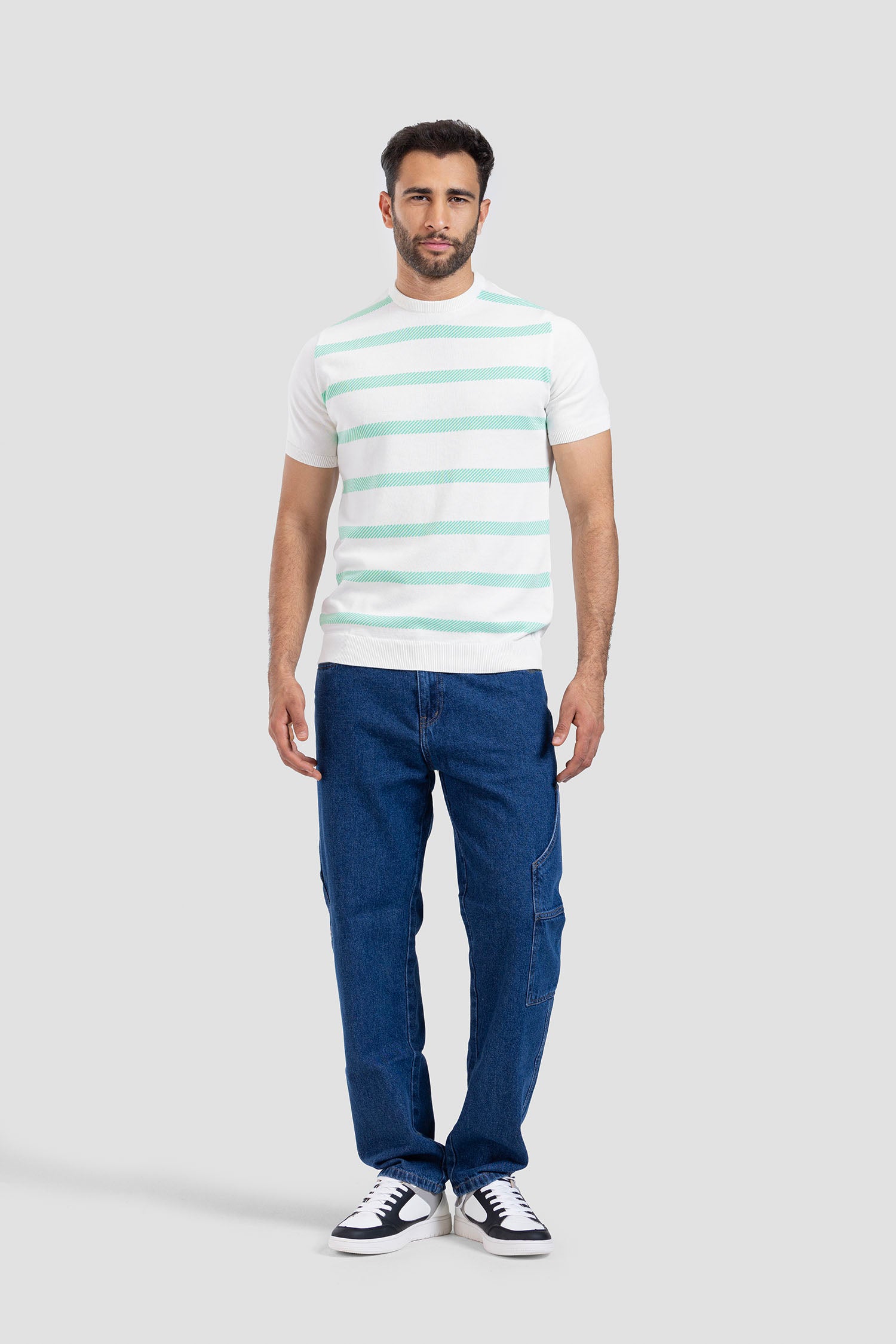 Crew Neck Kintted T-shirt