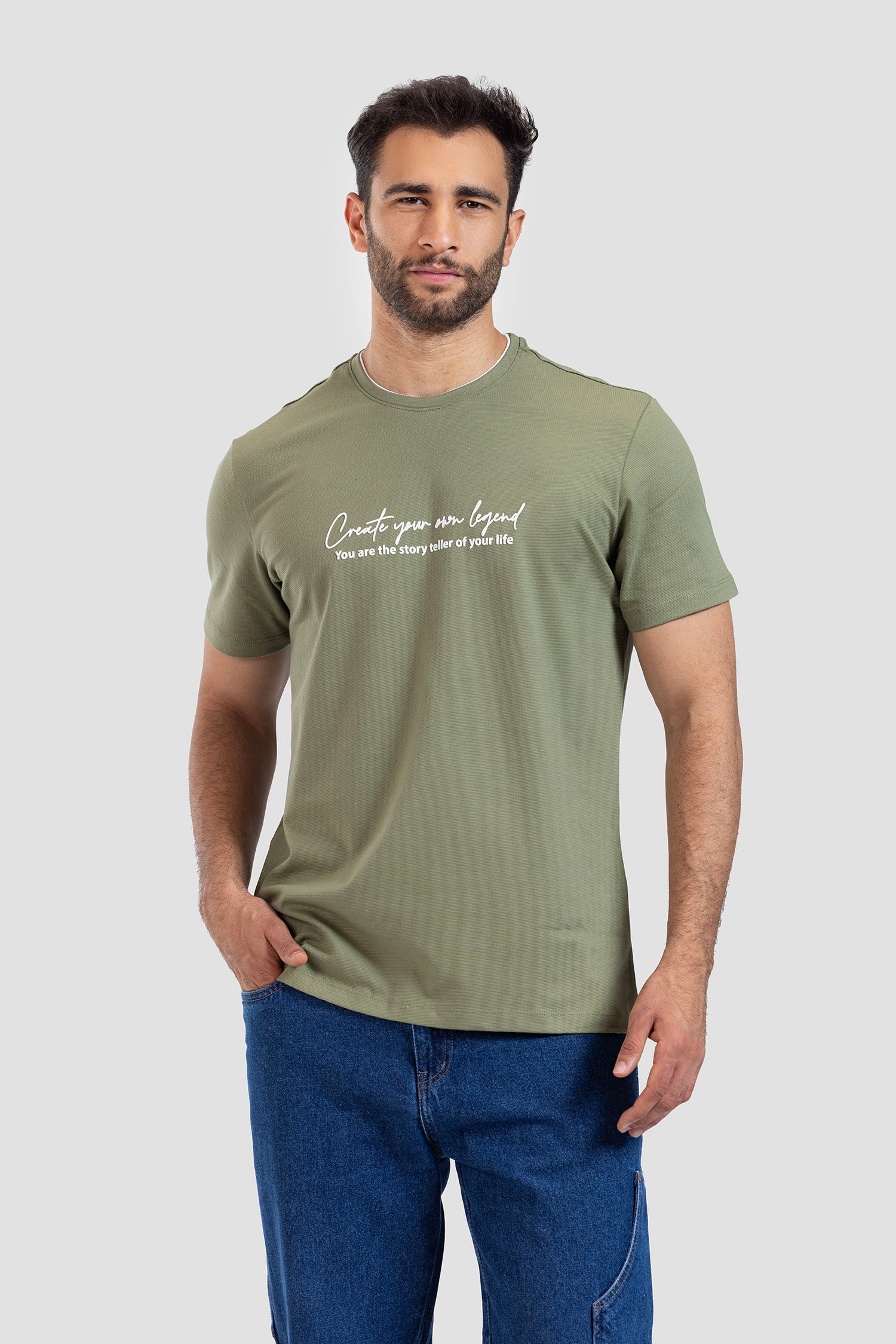 Crew Neck Printed T-shirt