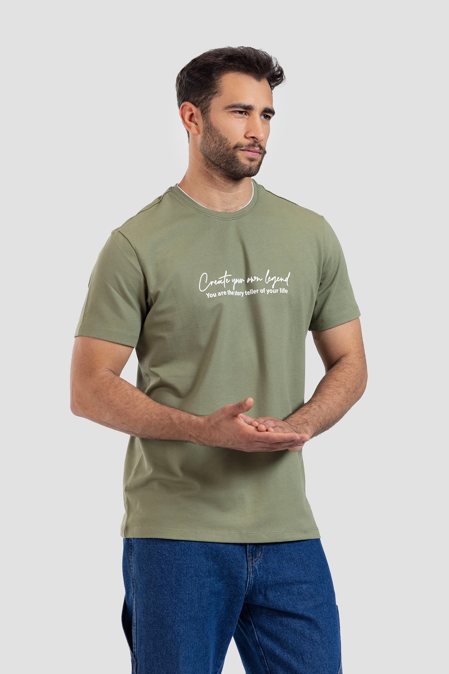 Crew Neck Printed T-shirt