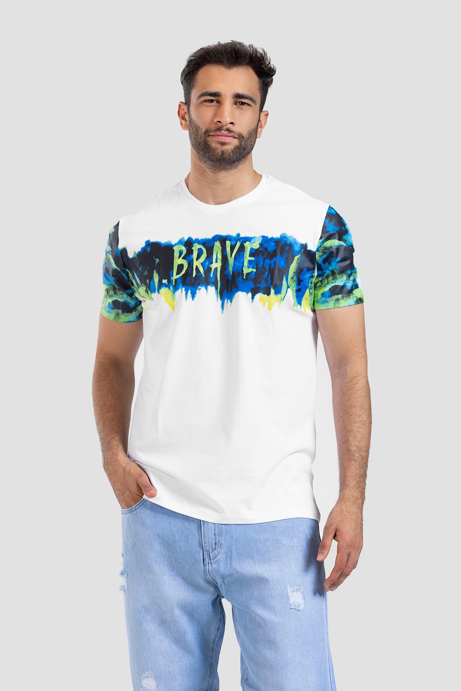 Crew Neck Printed T-shirt