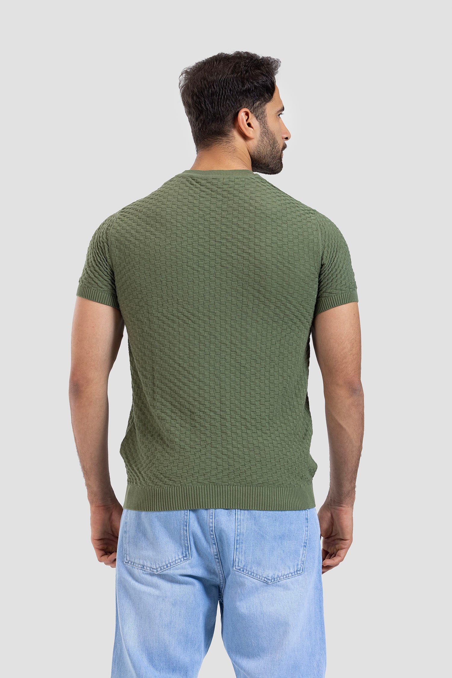 Crew Neck Kintted T-shirt