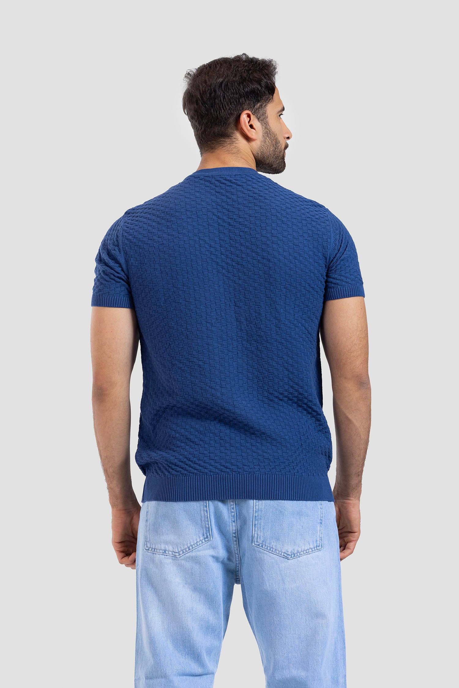Crew Neck Kintted T-shirt