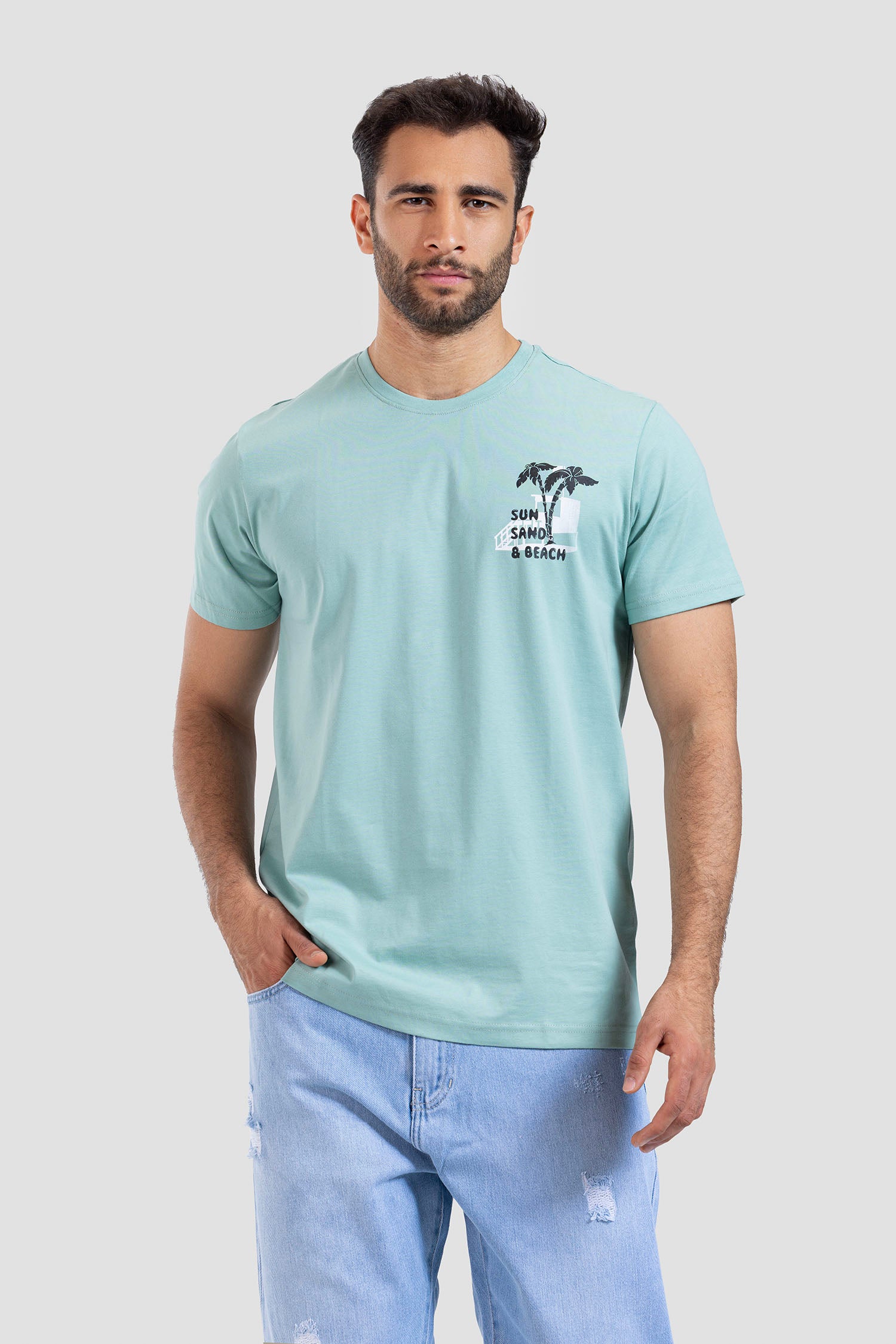 Crew Neck Printed T-shirt