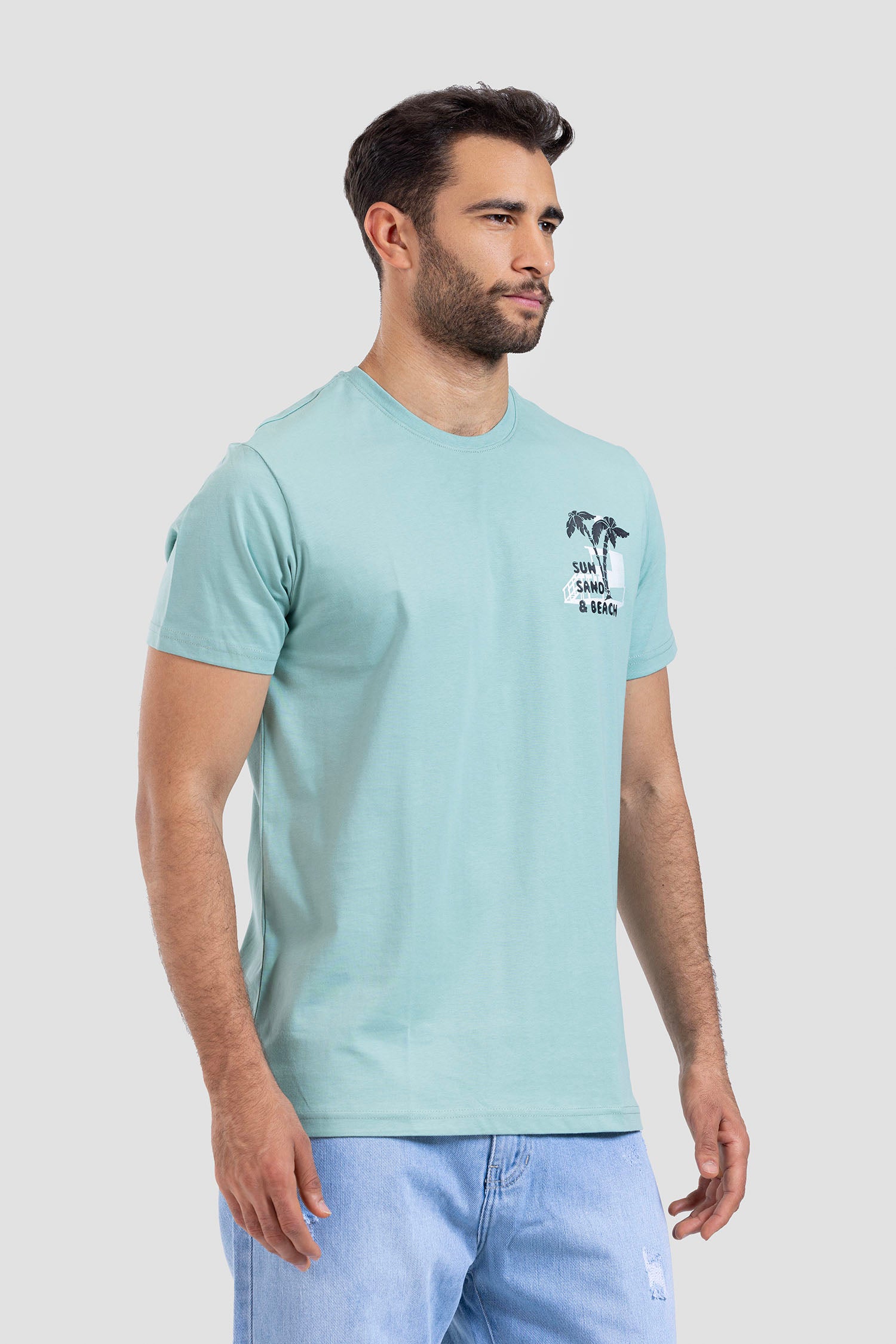 Crew Neck Printed T-shirt