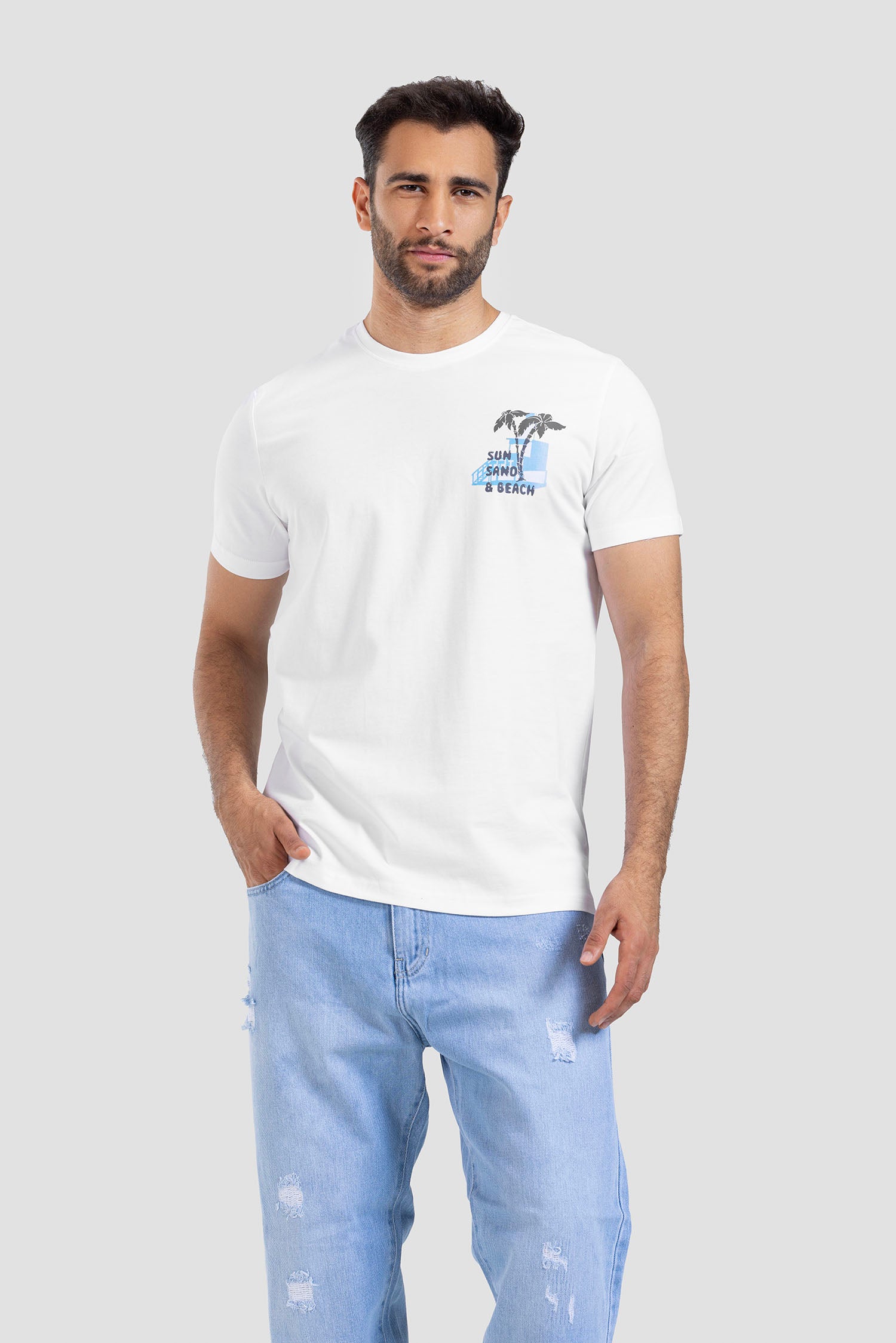 Crew Neck Printed T-shirt