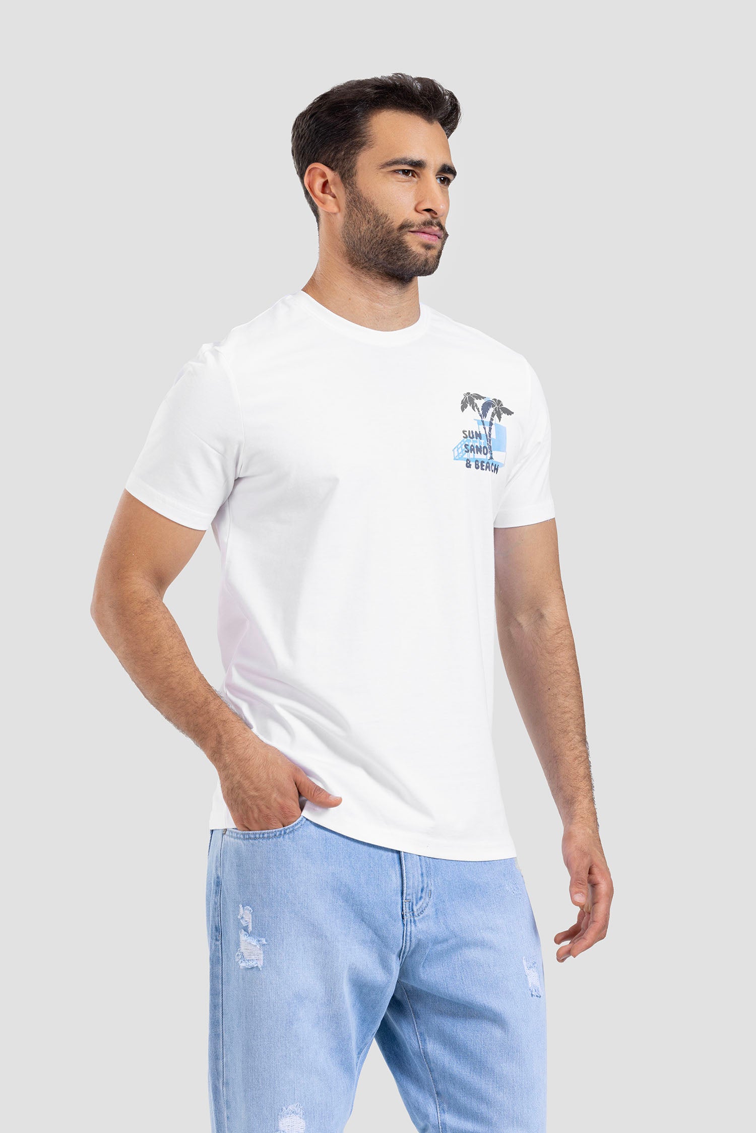 Crew Neck Printed T-shirt