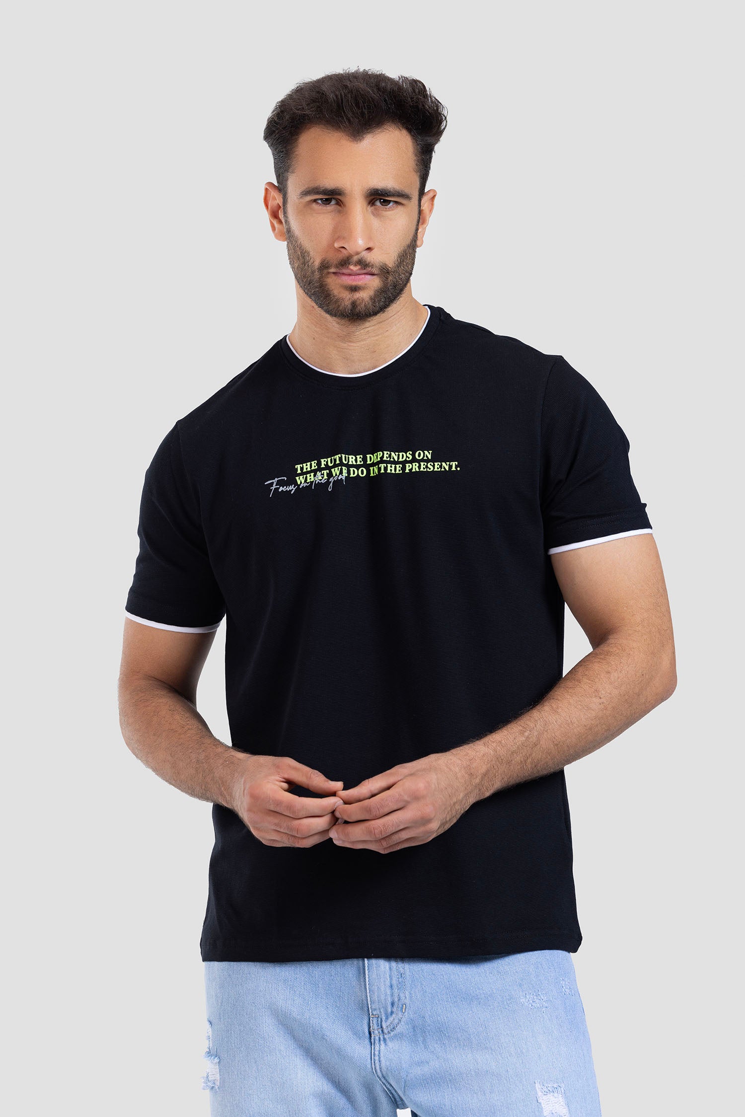 Crew Neck Printed T-shirt