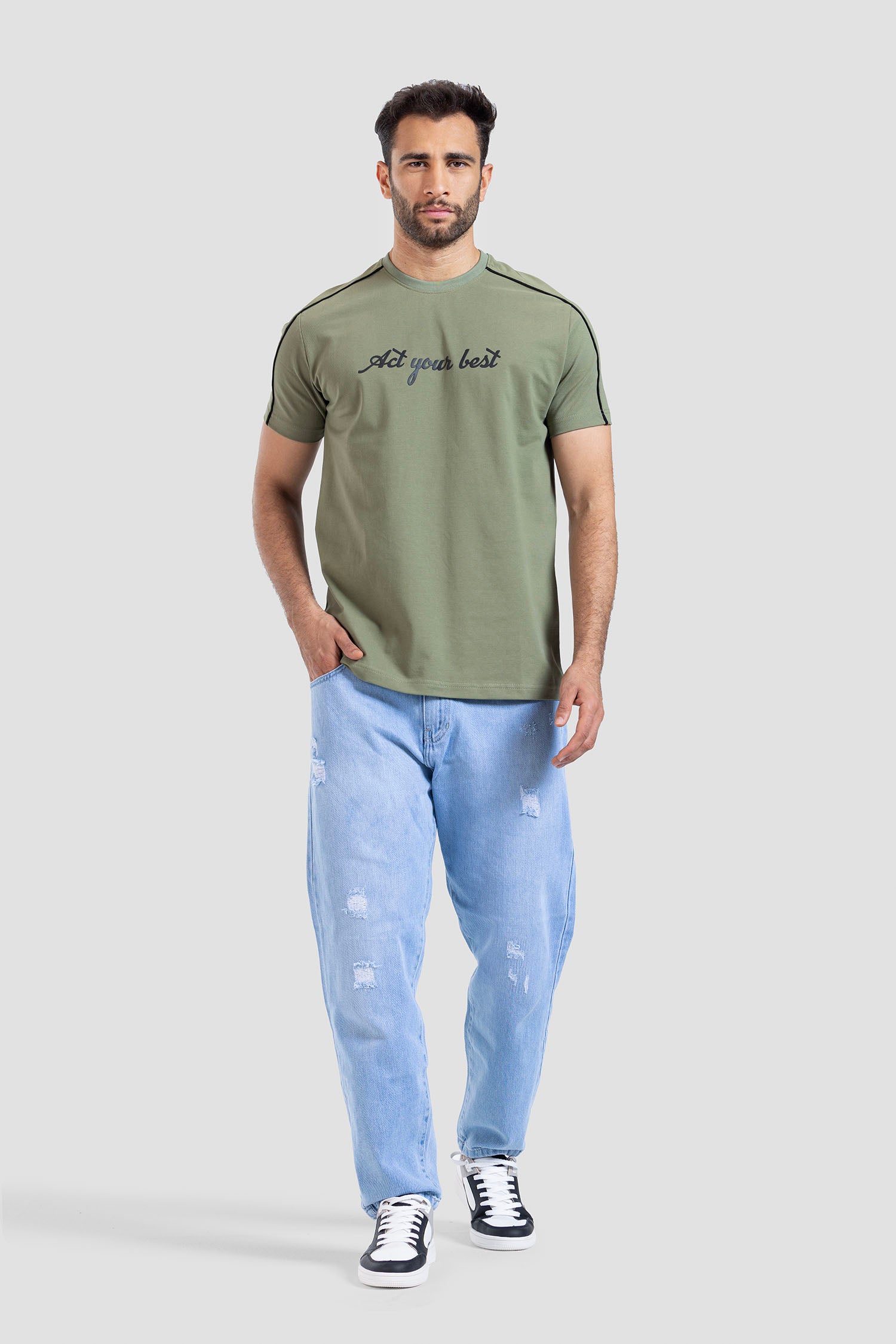 Crew Neck Printed T-shirt