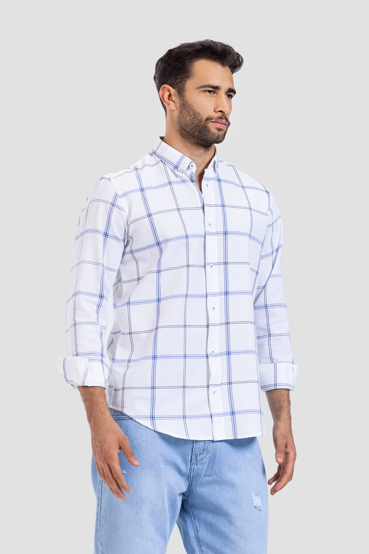 Slim Fit Checked Shirt