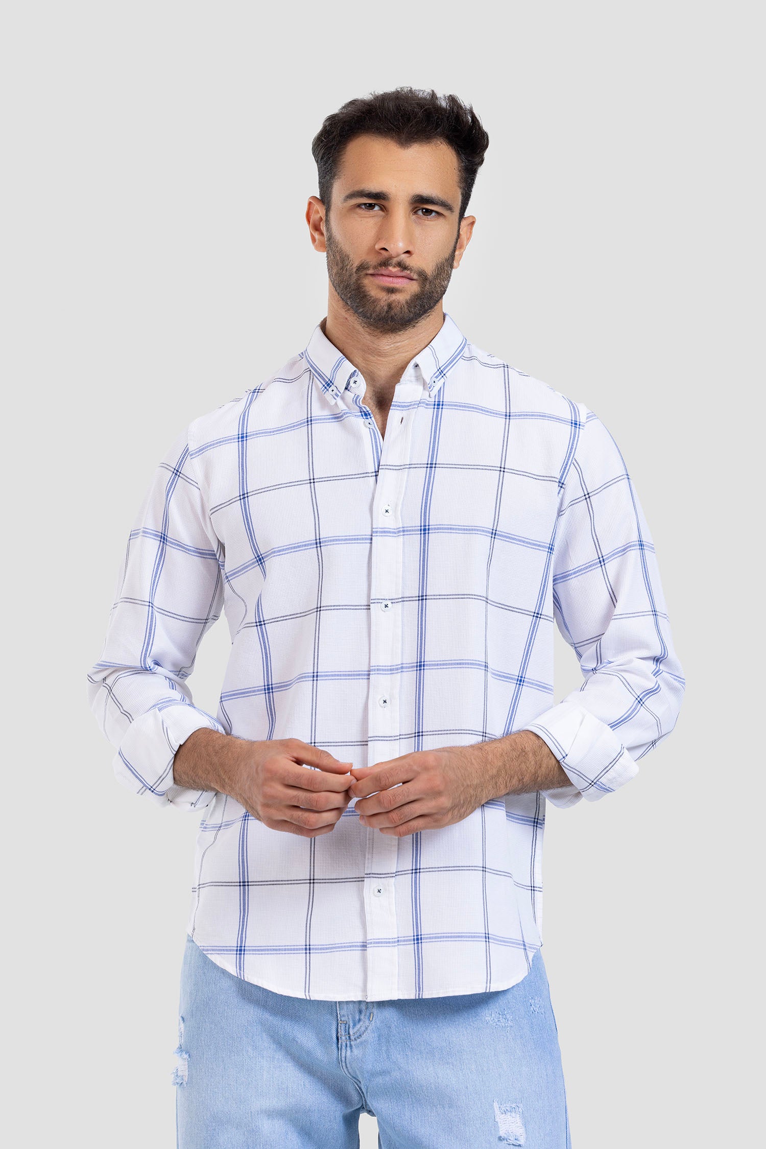 Slim Fit Checked Shirt