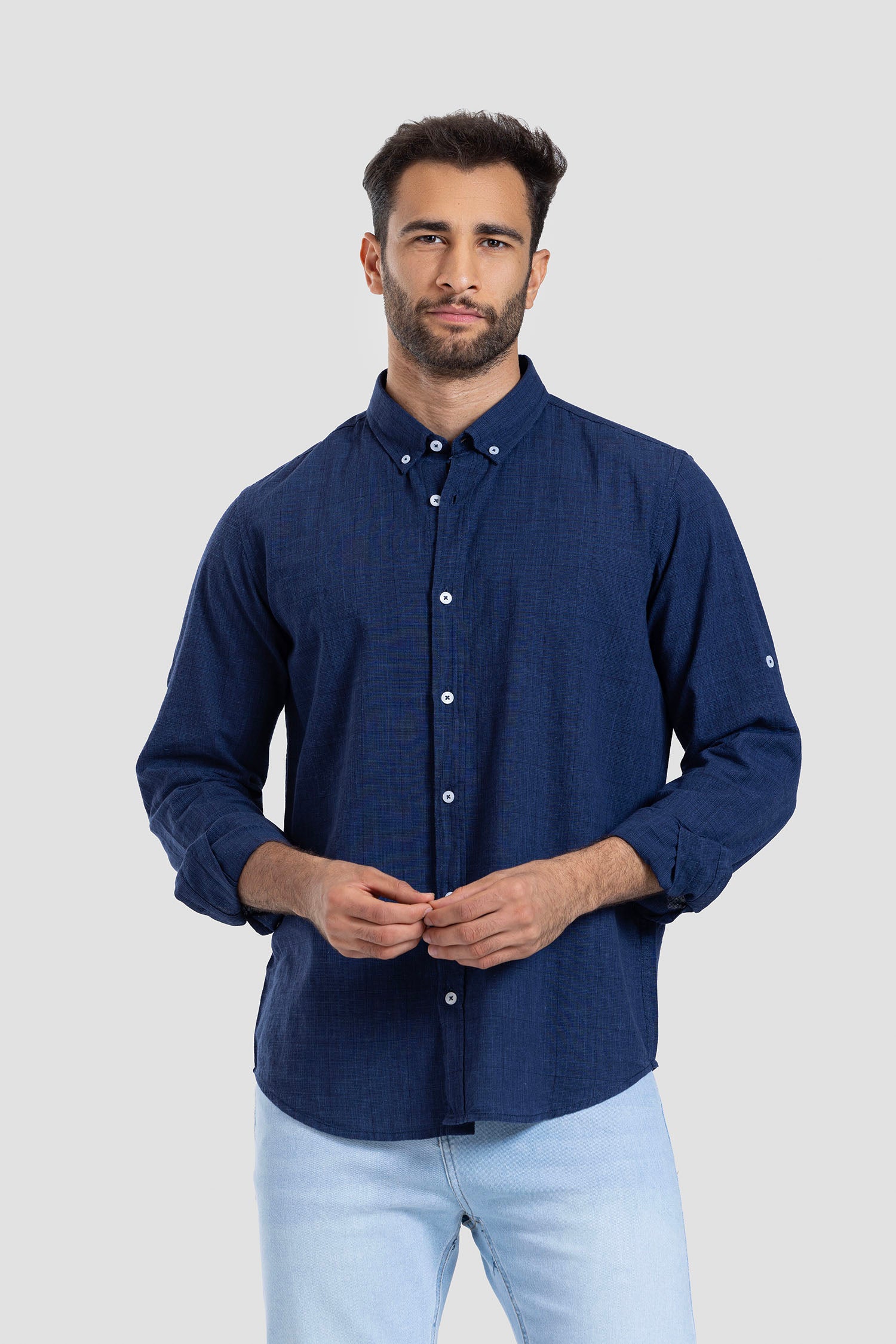 Slim Fit Solid Shirt