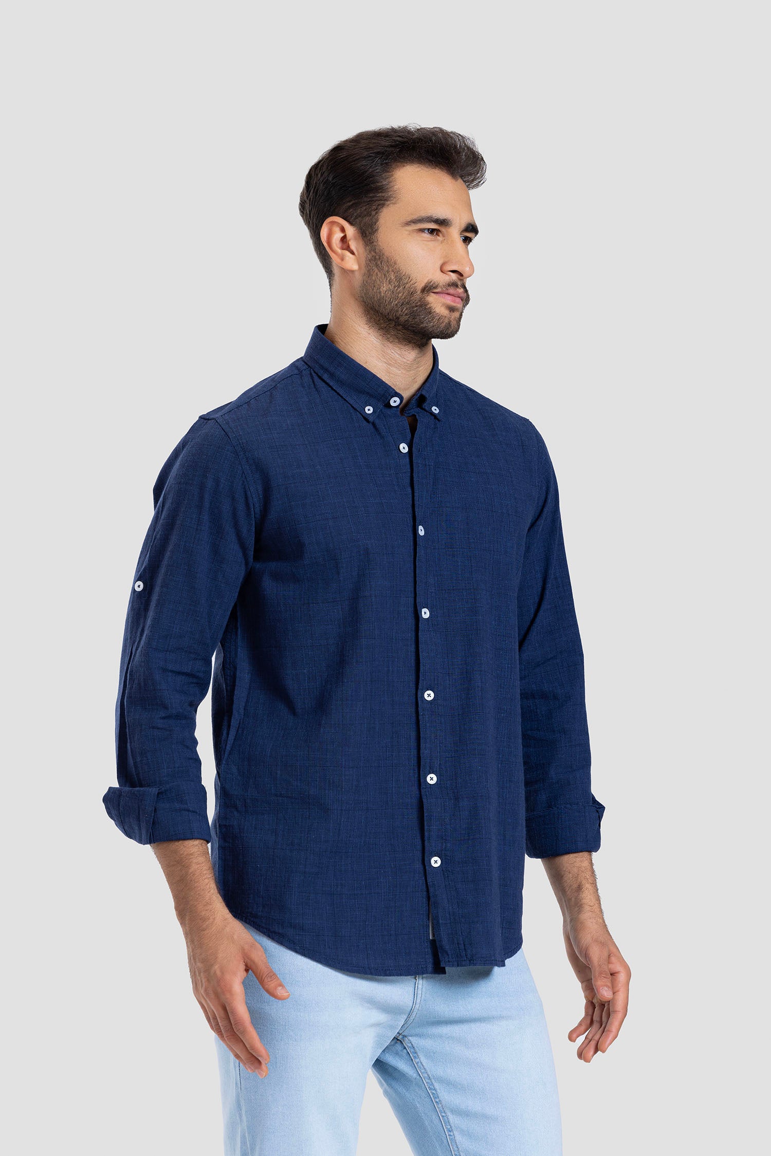Slim Fit Solid Shirt