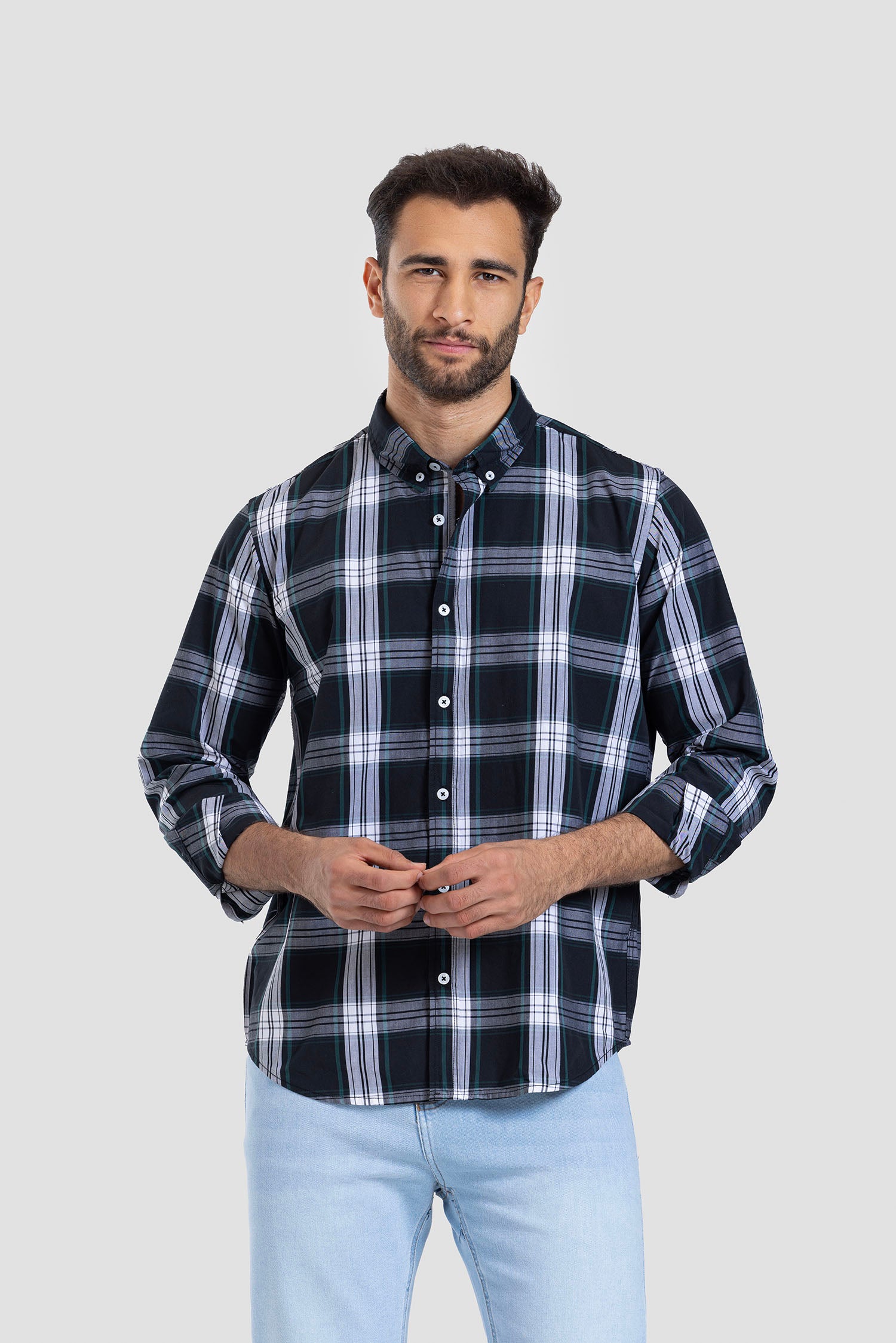 Slim Fit Checked Shirt