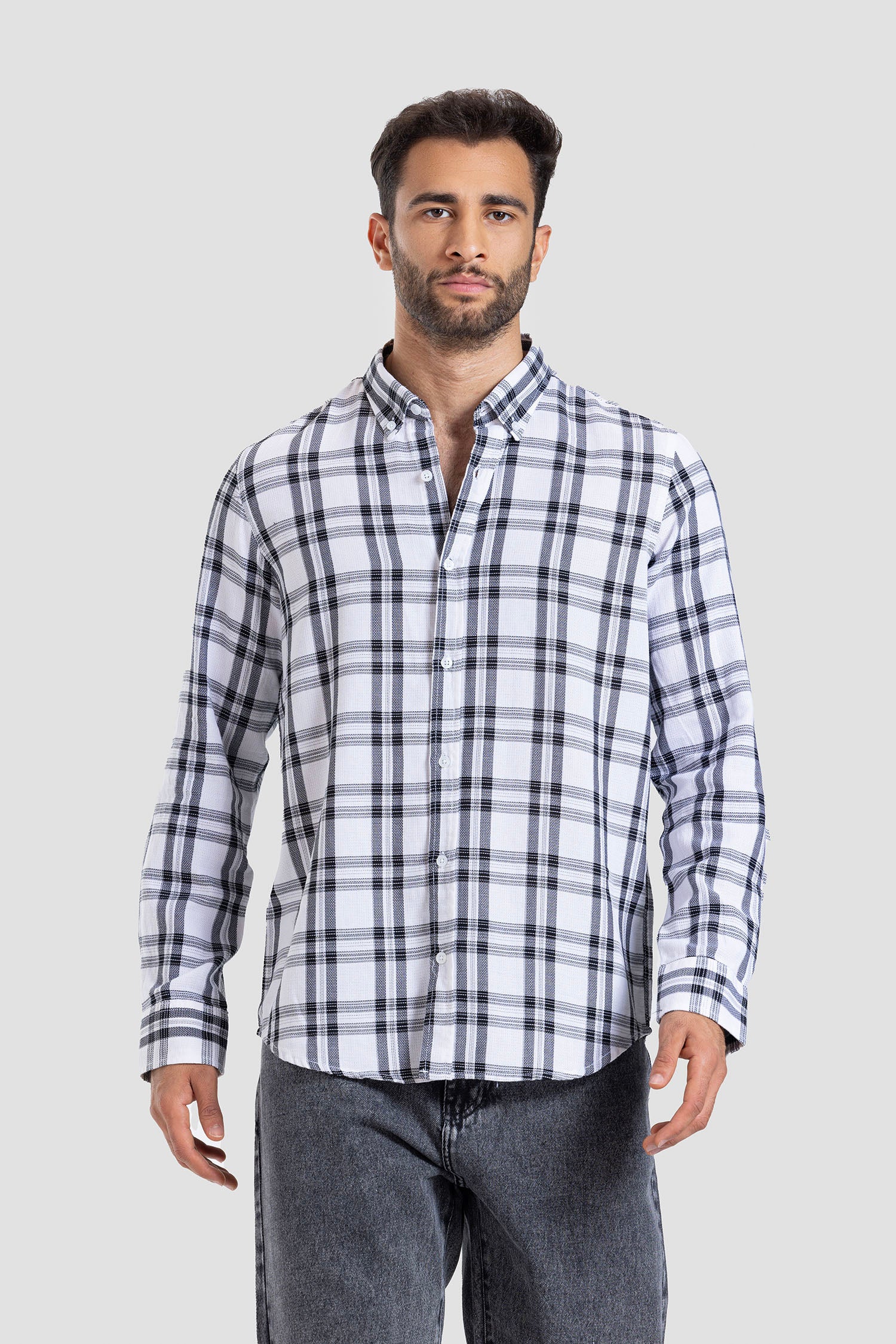Slim Fit Checked Shirt