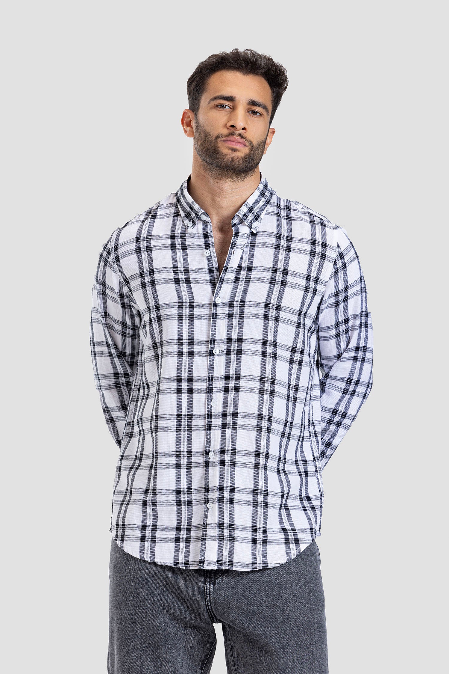 Slim Fit Checked Shirt