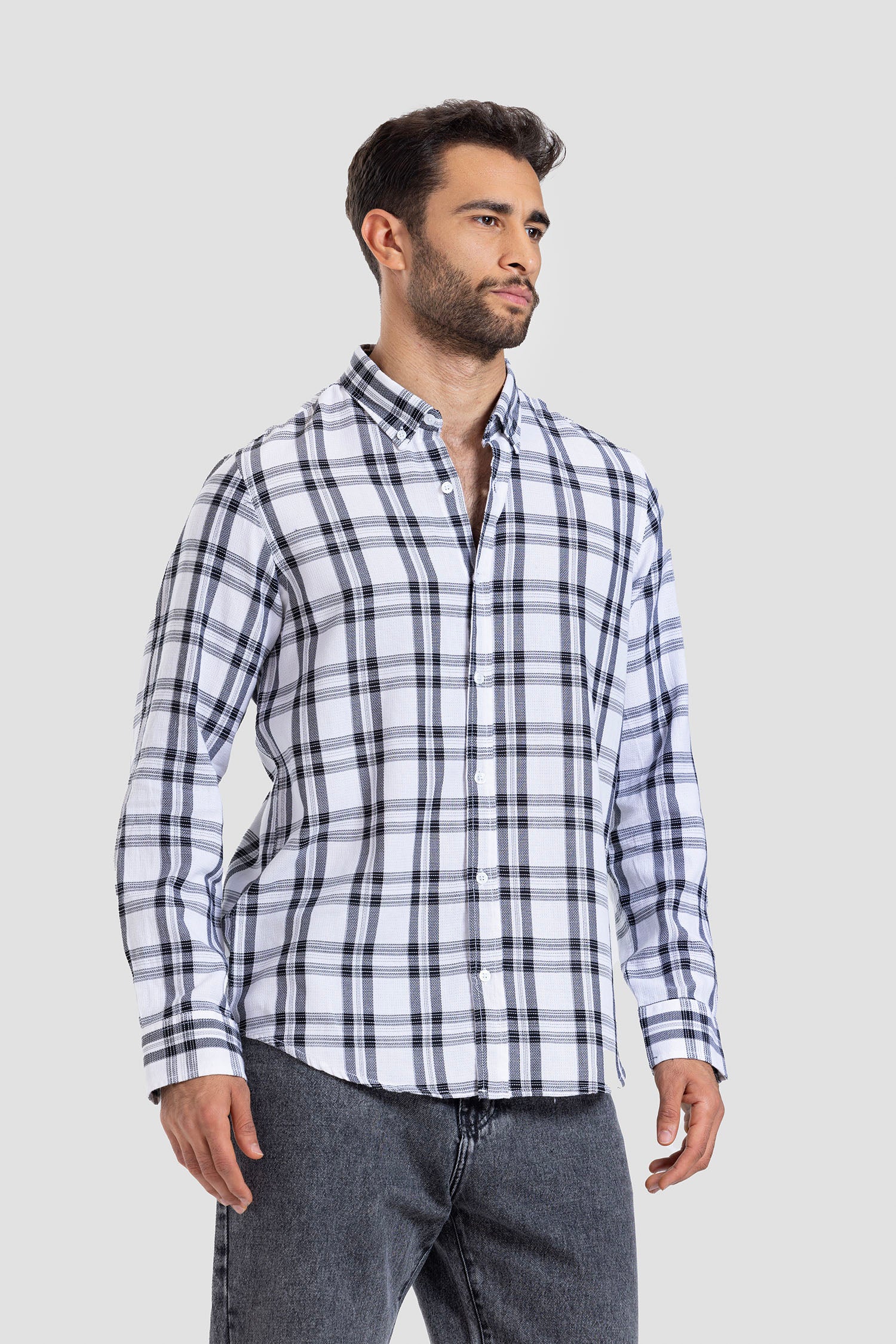 Slim Fit Checked Shirt