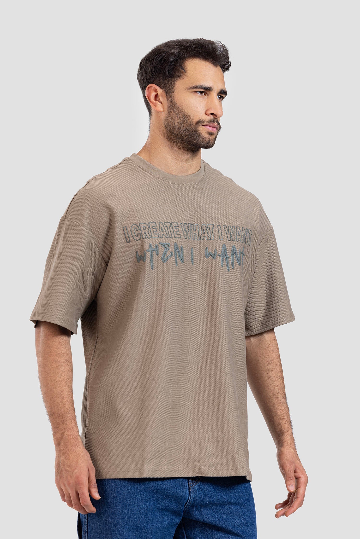 Crew Neck Over Size T-shirt