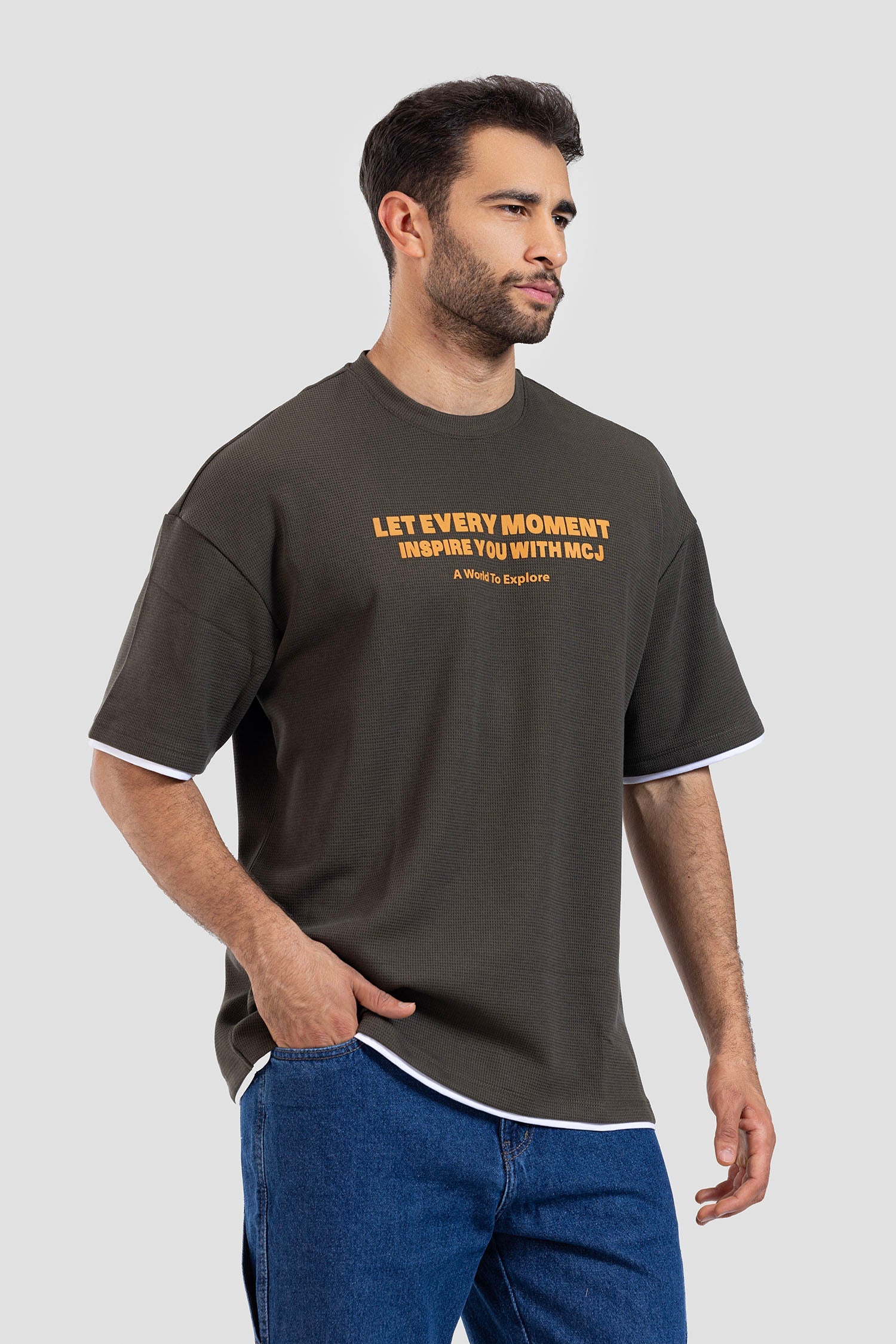 Crew Neck Over Size T-shirt