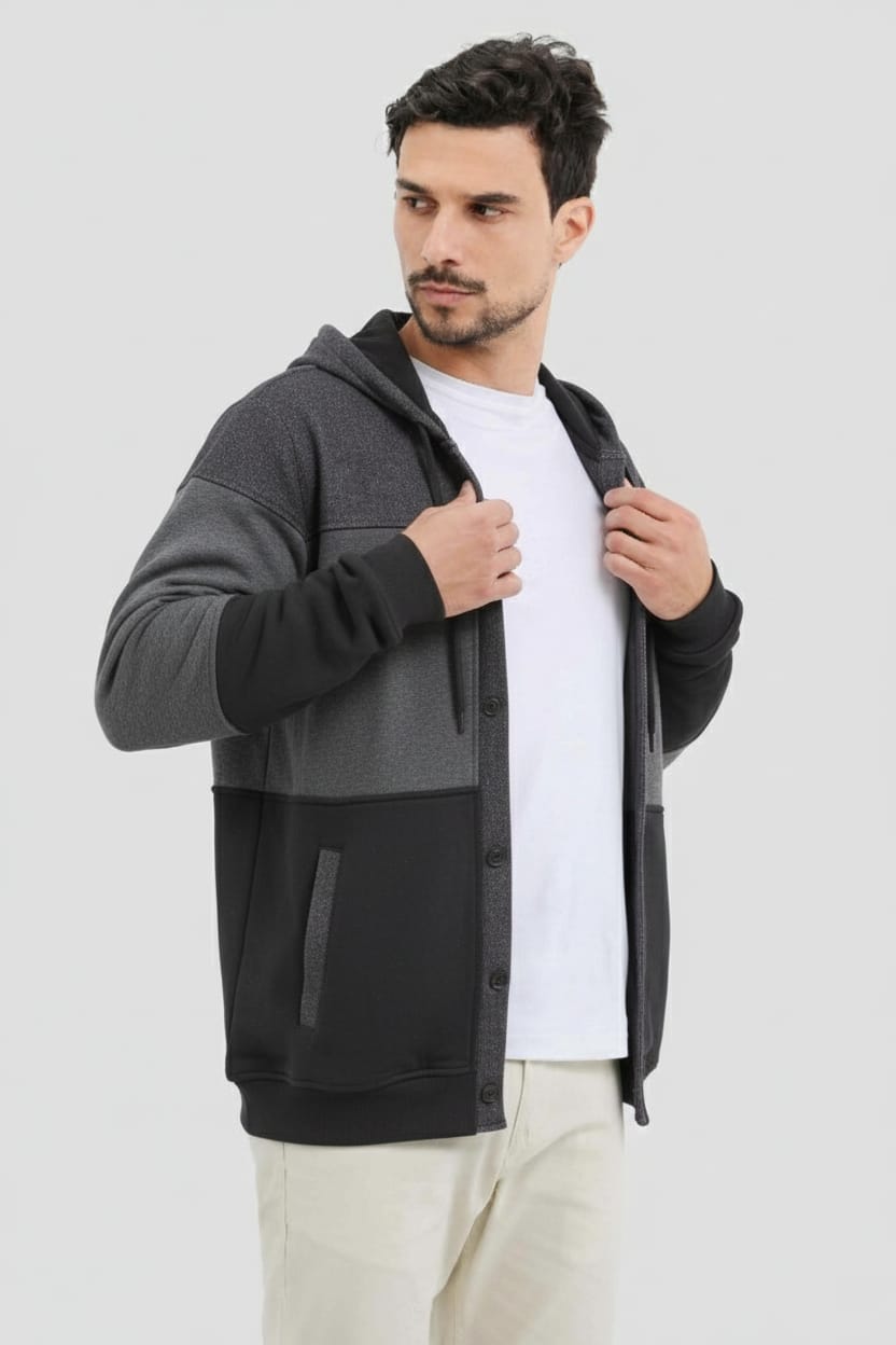 FULL BOTTON SWEATSHIRT