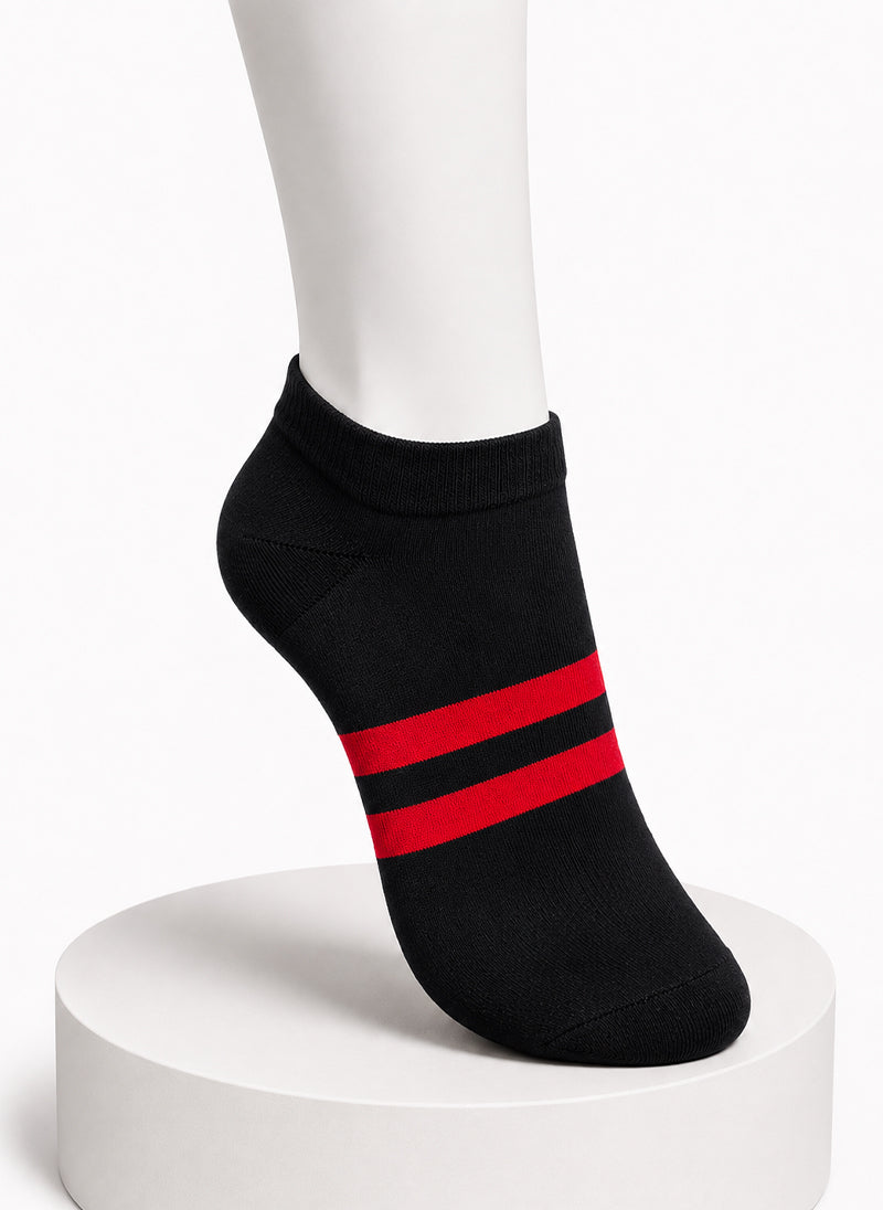 Black Medium Towel Socks