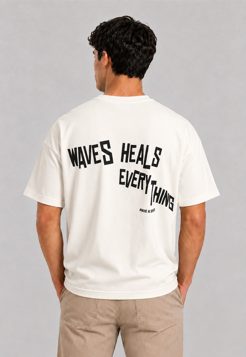 Crew Neck Over Size Printed T-shirt