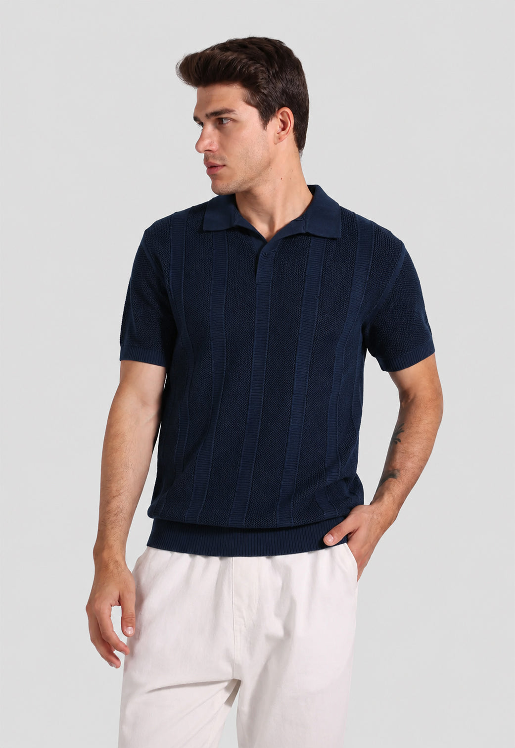 Regular Fit Knitted Polo Shirt