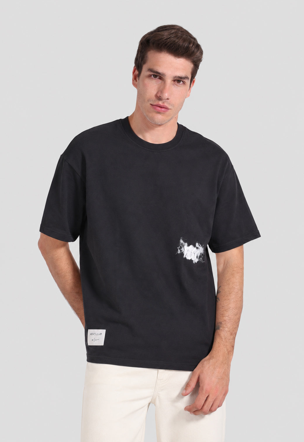 Crew Neck Over Size Printed T-shirt