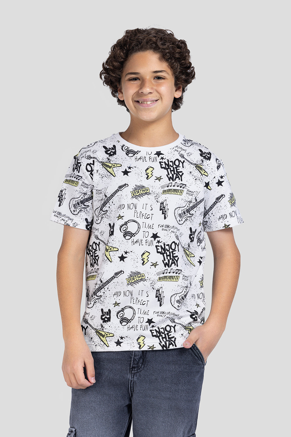 Crew Neck Printed T-Shirt