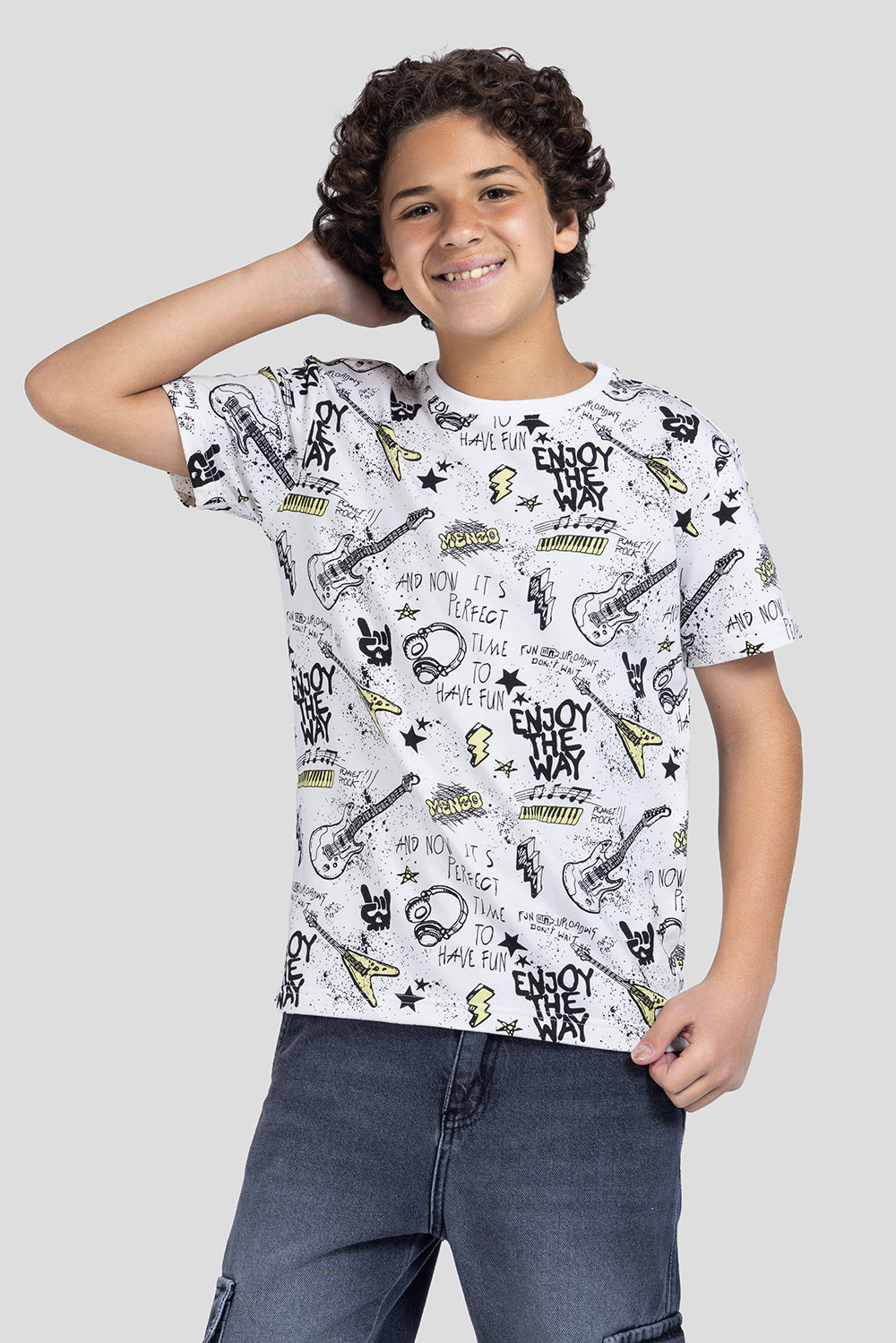 Crew Neck Printed T-Shirt