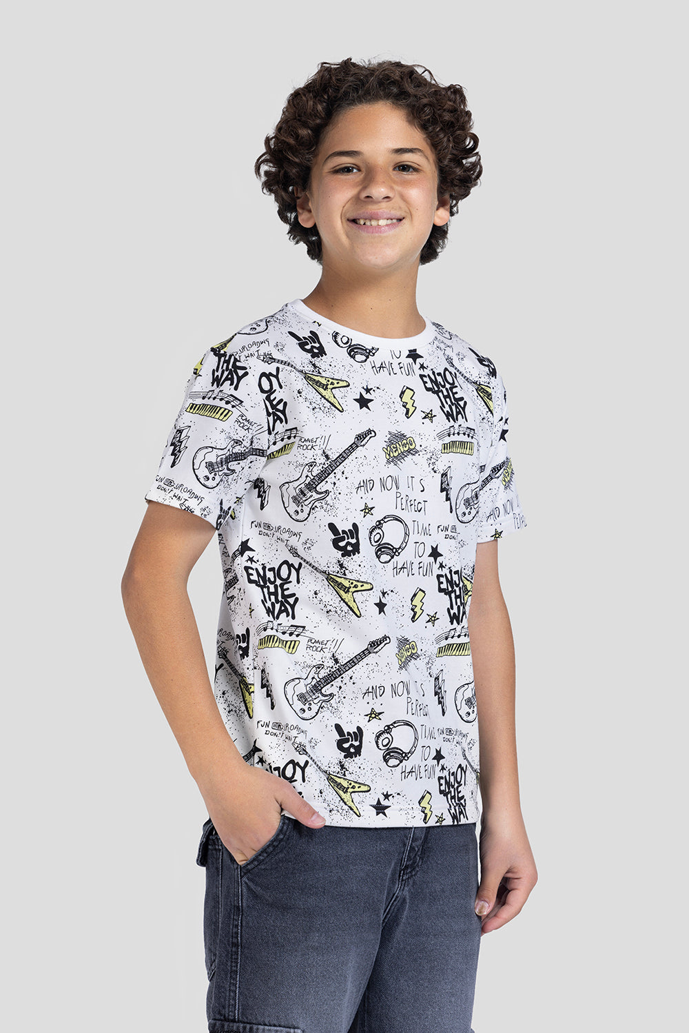 Crew Neck Printed T-Shirt