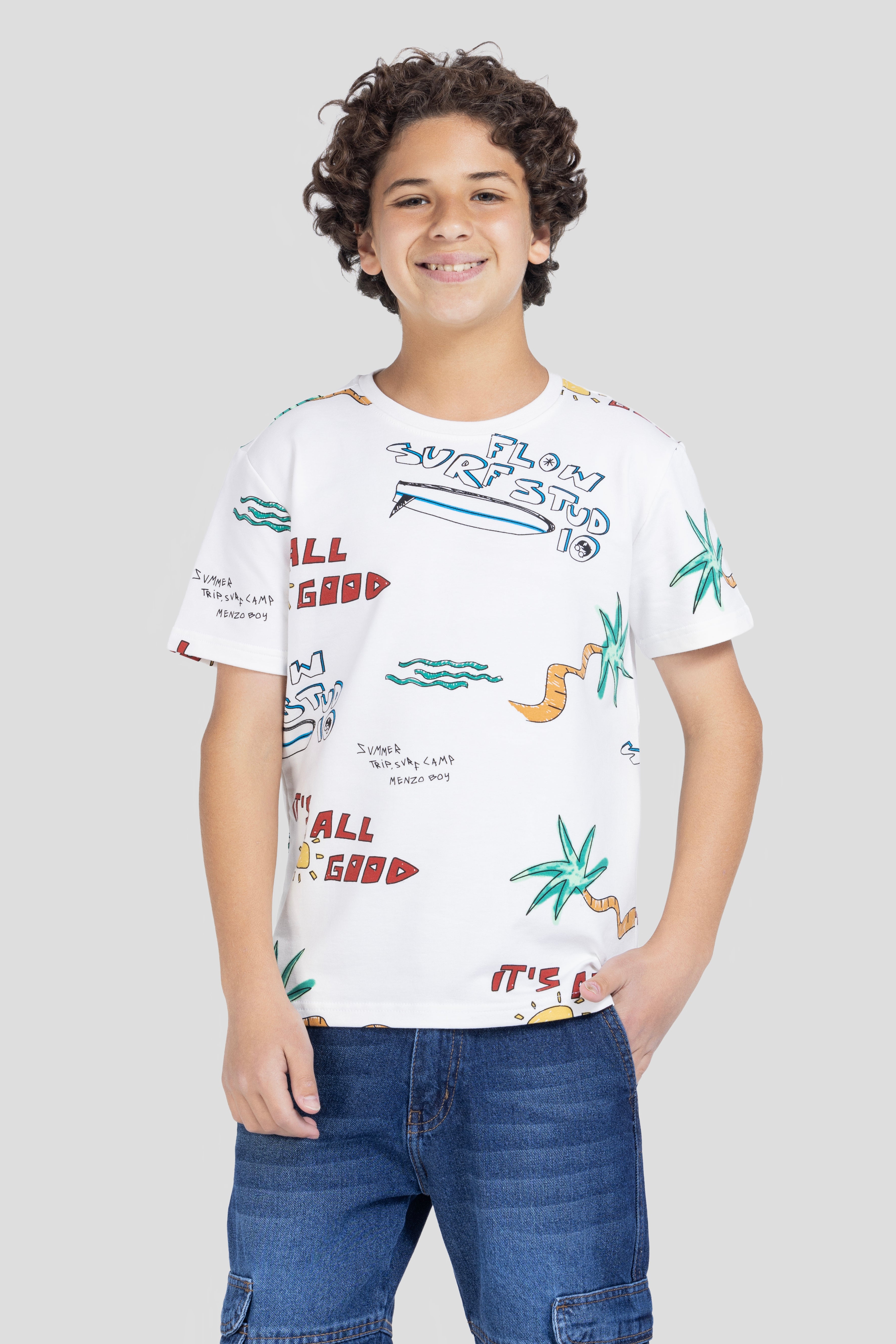 Crew Neck Printed T-Shirt