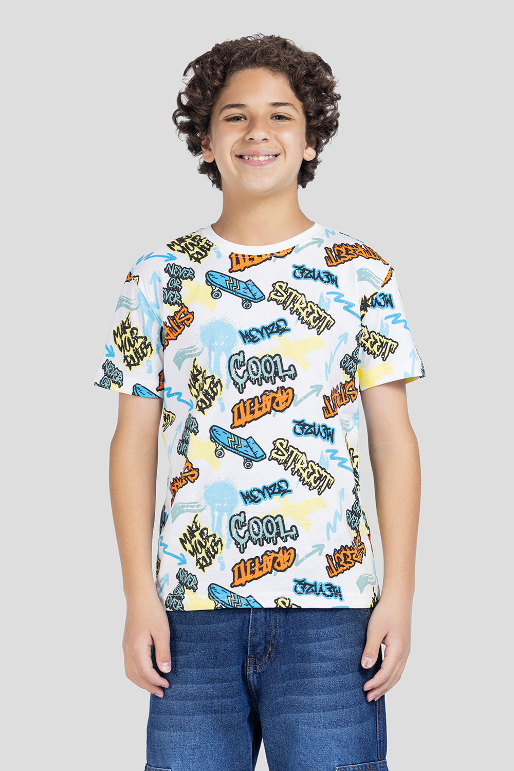 Crew Neck Printed T-Shirt