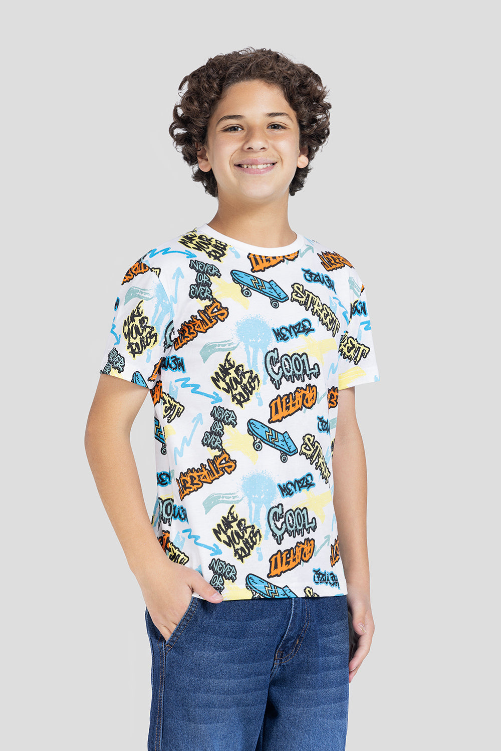 Crew Neck Printed T-Shirt