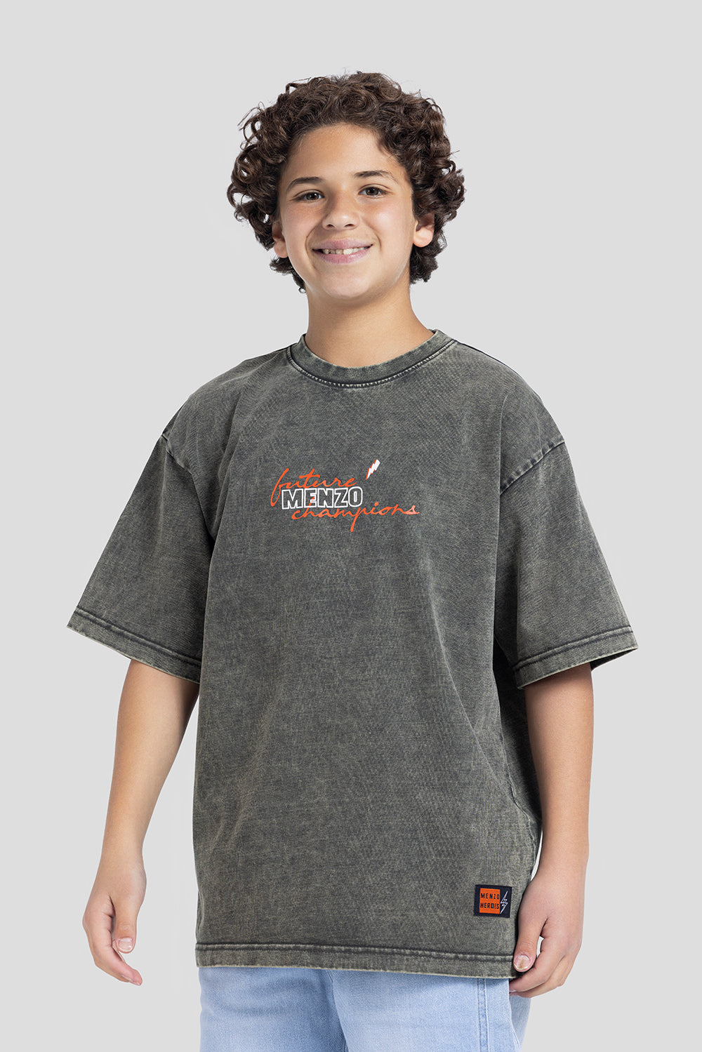 Crew Neck Over Size Printed T-Shirt