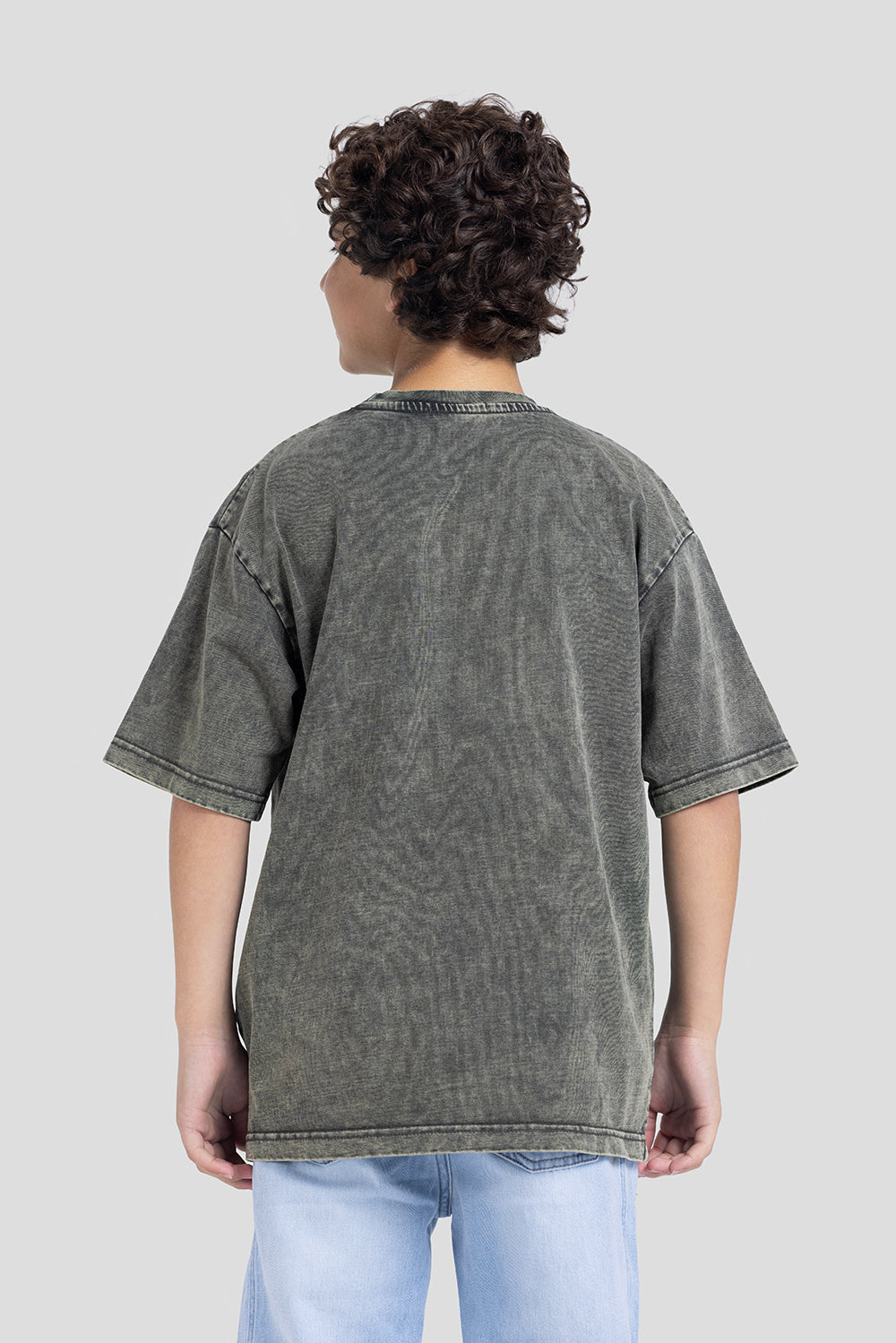 Crew Neck Over Size Printed T-Shirt