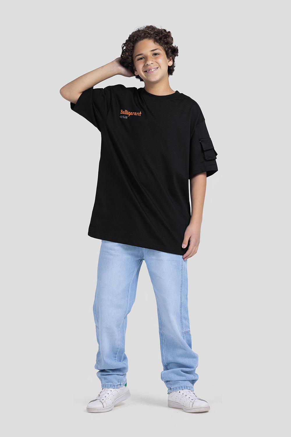Crew Neck Over Size Printed T-Shirt