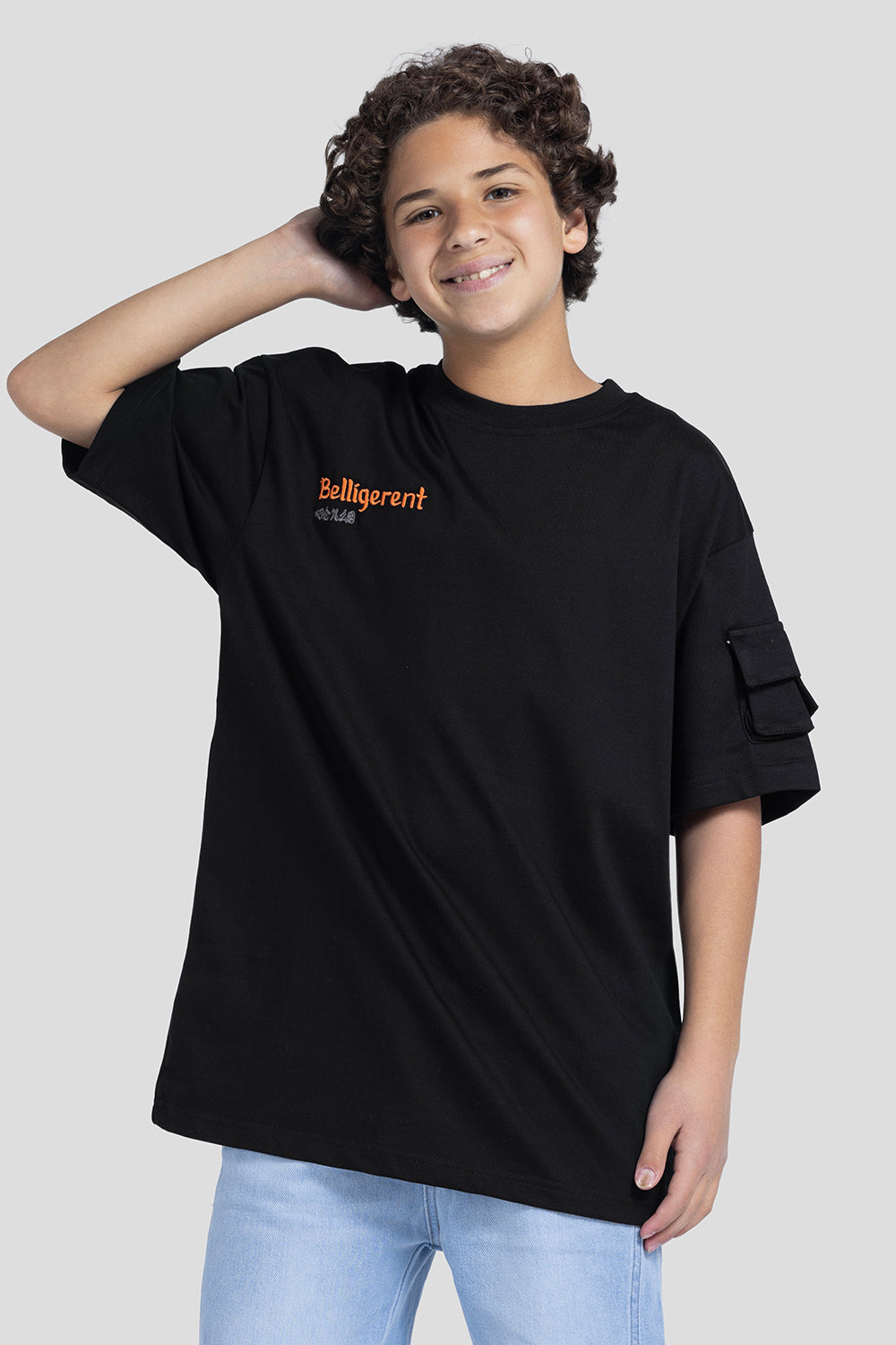 Crew Neck Over Size Printed T-Shirt