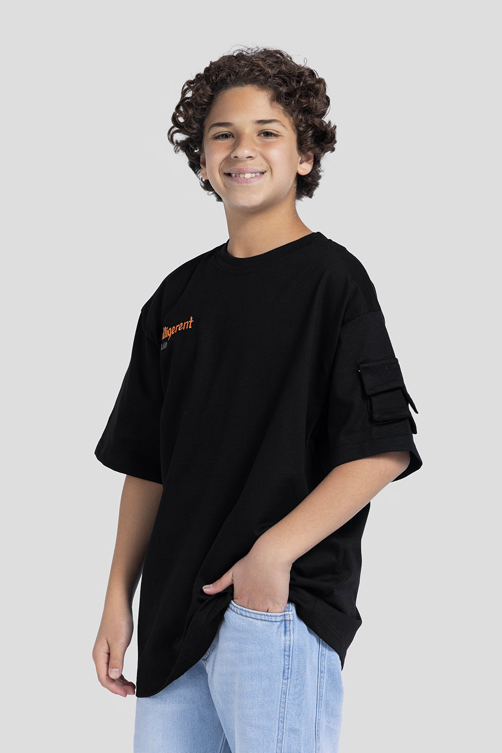 Crew Neck Over Size Printed T-Shirt