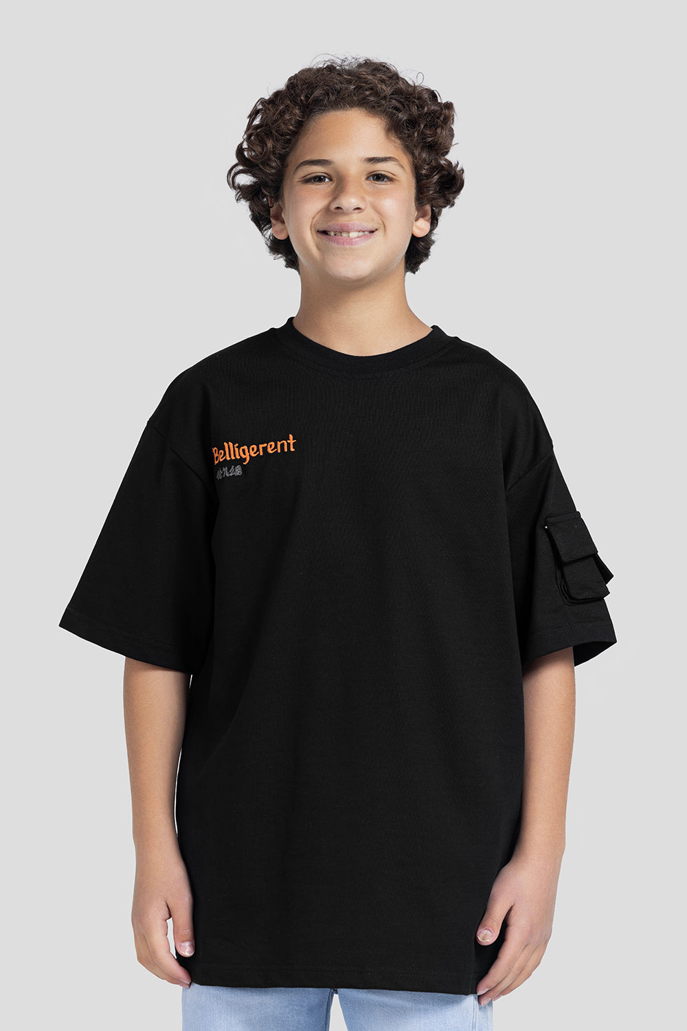 Crew Neck Over Size Printed T-Shirt