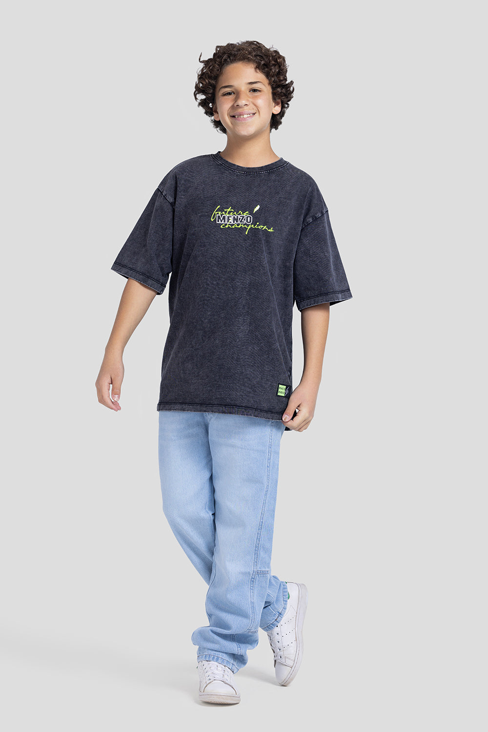 Crew Neck Over Size Printed T-Shirt