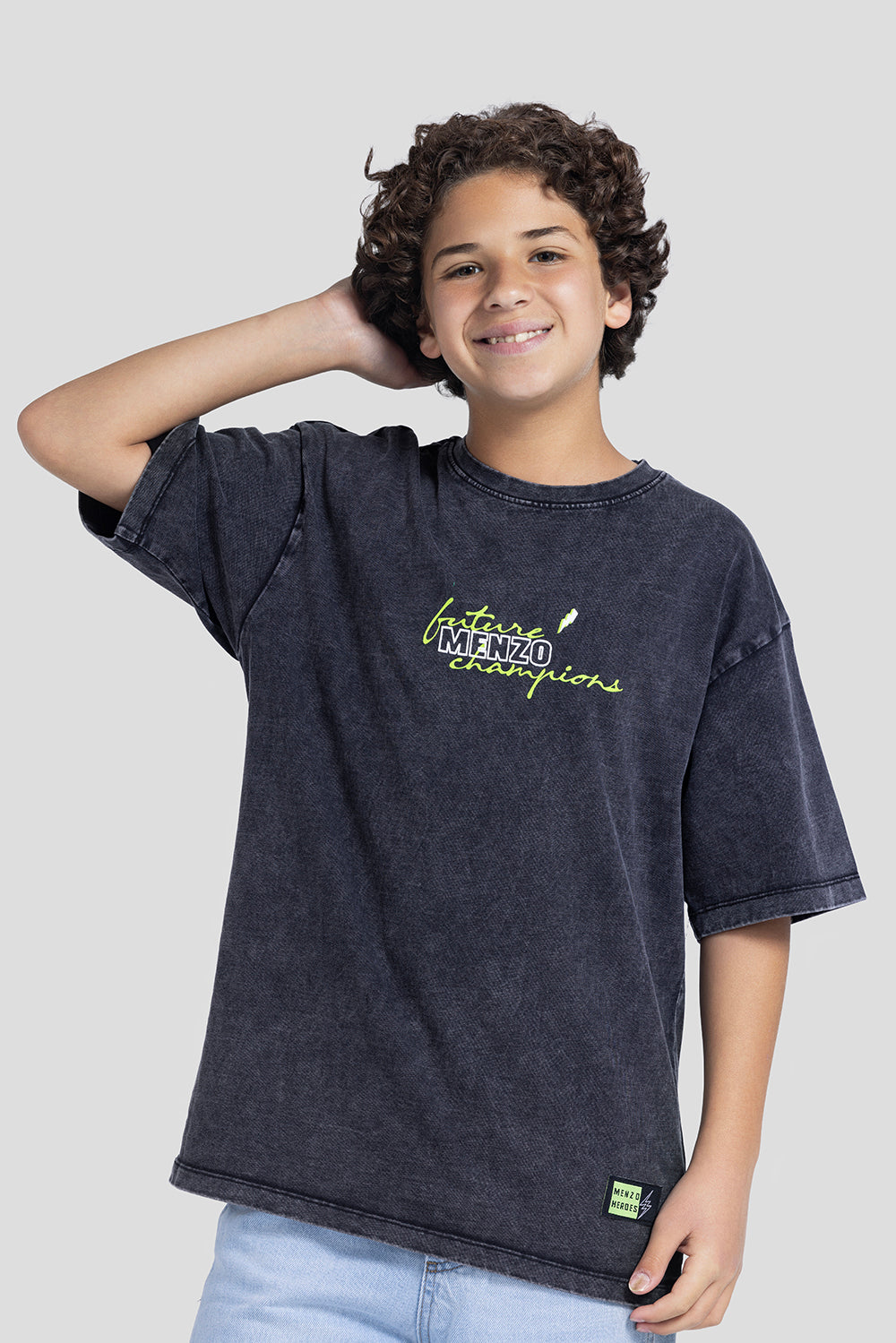 Crew Neck Over Size Printed T-Shirt